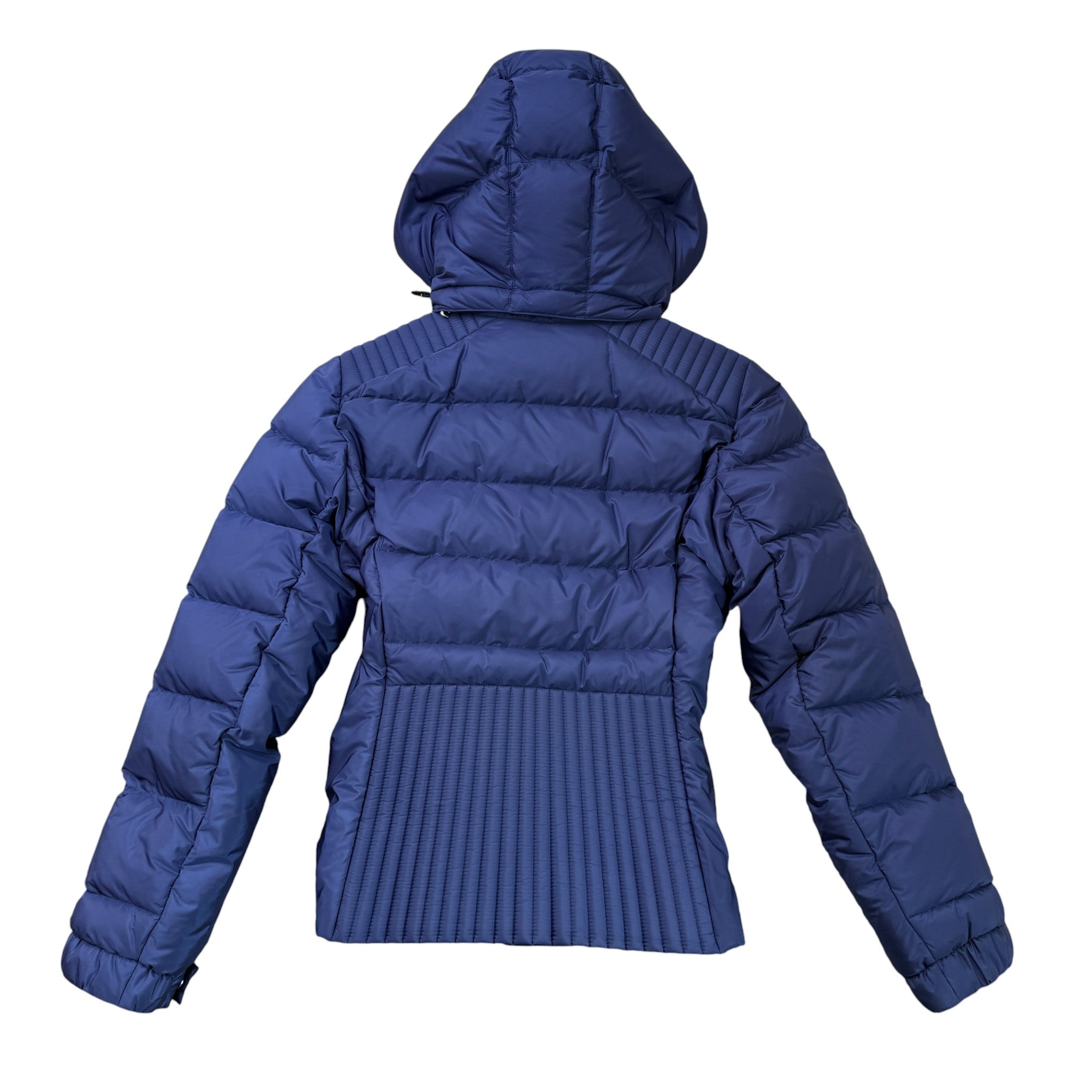 Women's Plaque Logo Down Jacket Blue Size 44 / UK 12