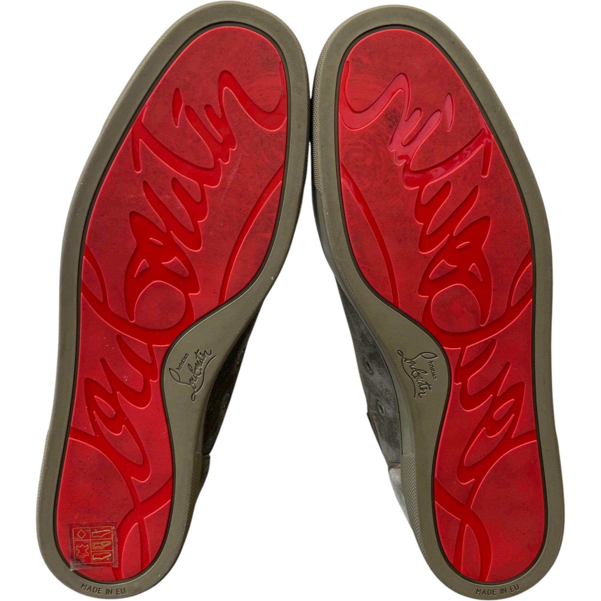 Men's Louis Orlato High Trainers Khaki Size EU 46 / UK 12