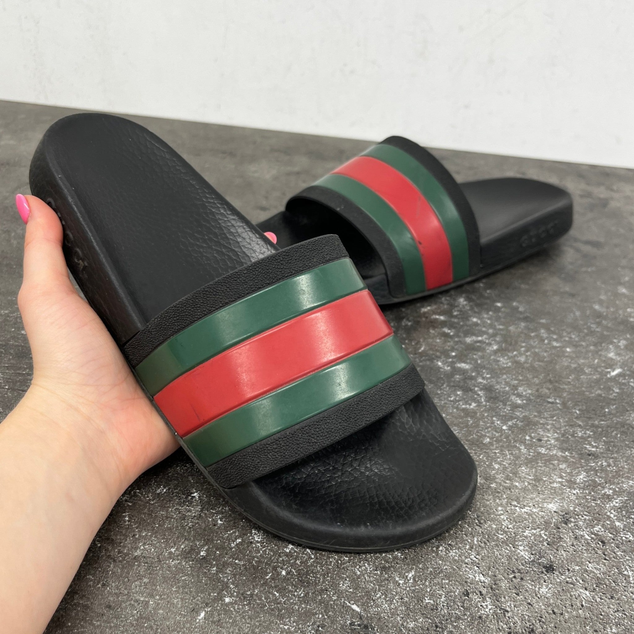 Men's Web Slides Black Size EU 41 / UK 7