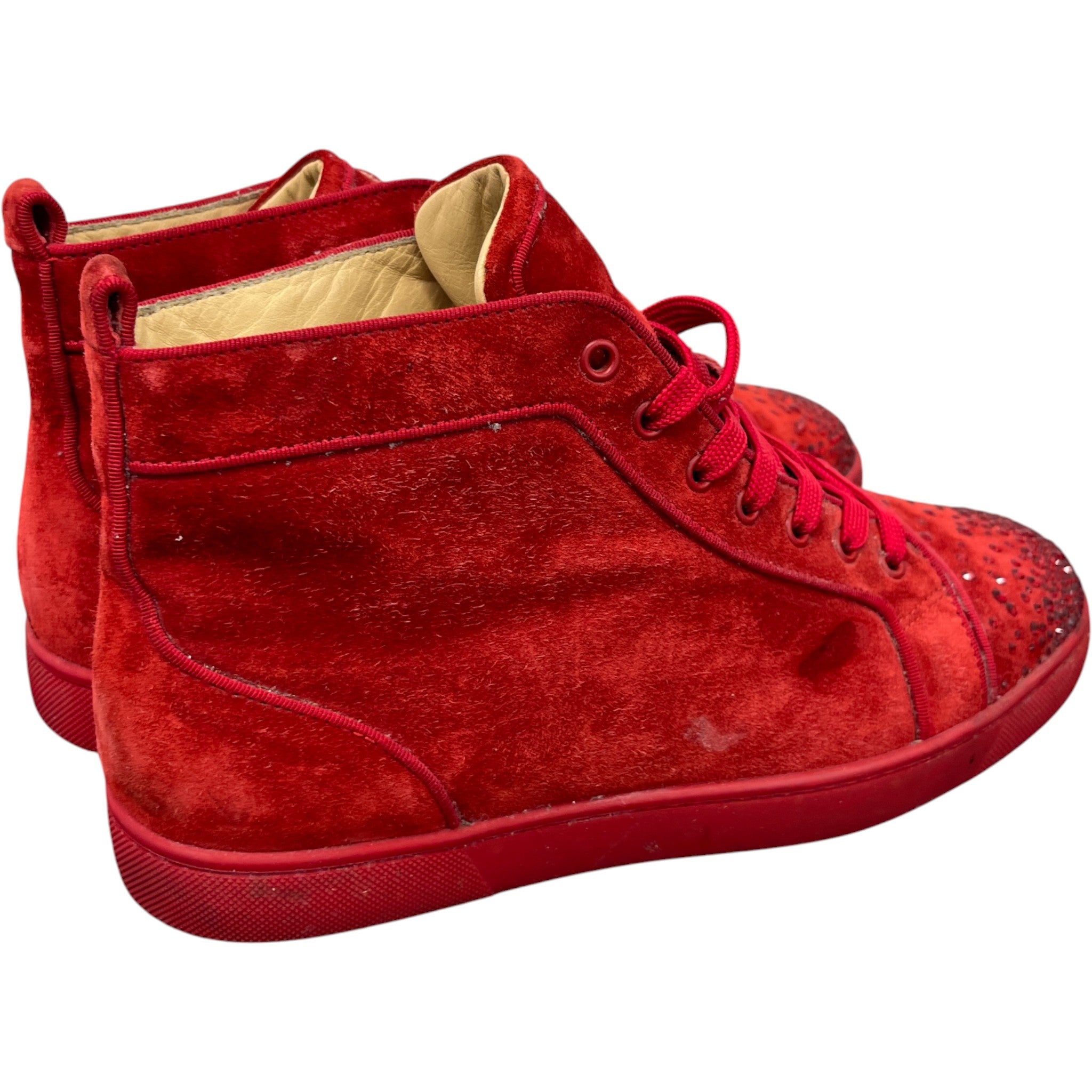 Men's New Degra High Trainers Red Size EU 42 / UK 8