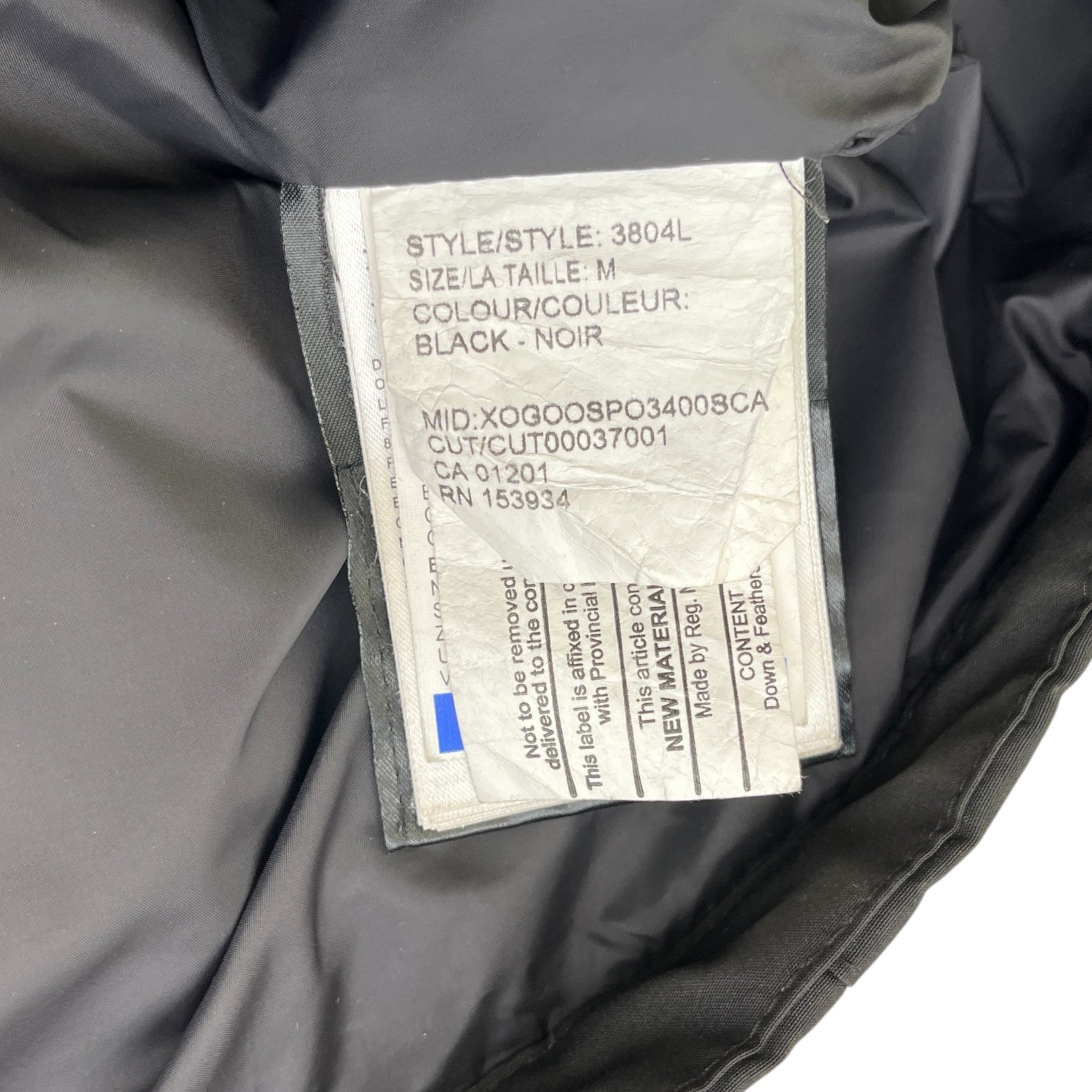 Women's Chelsea Down Jacket Black Size M