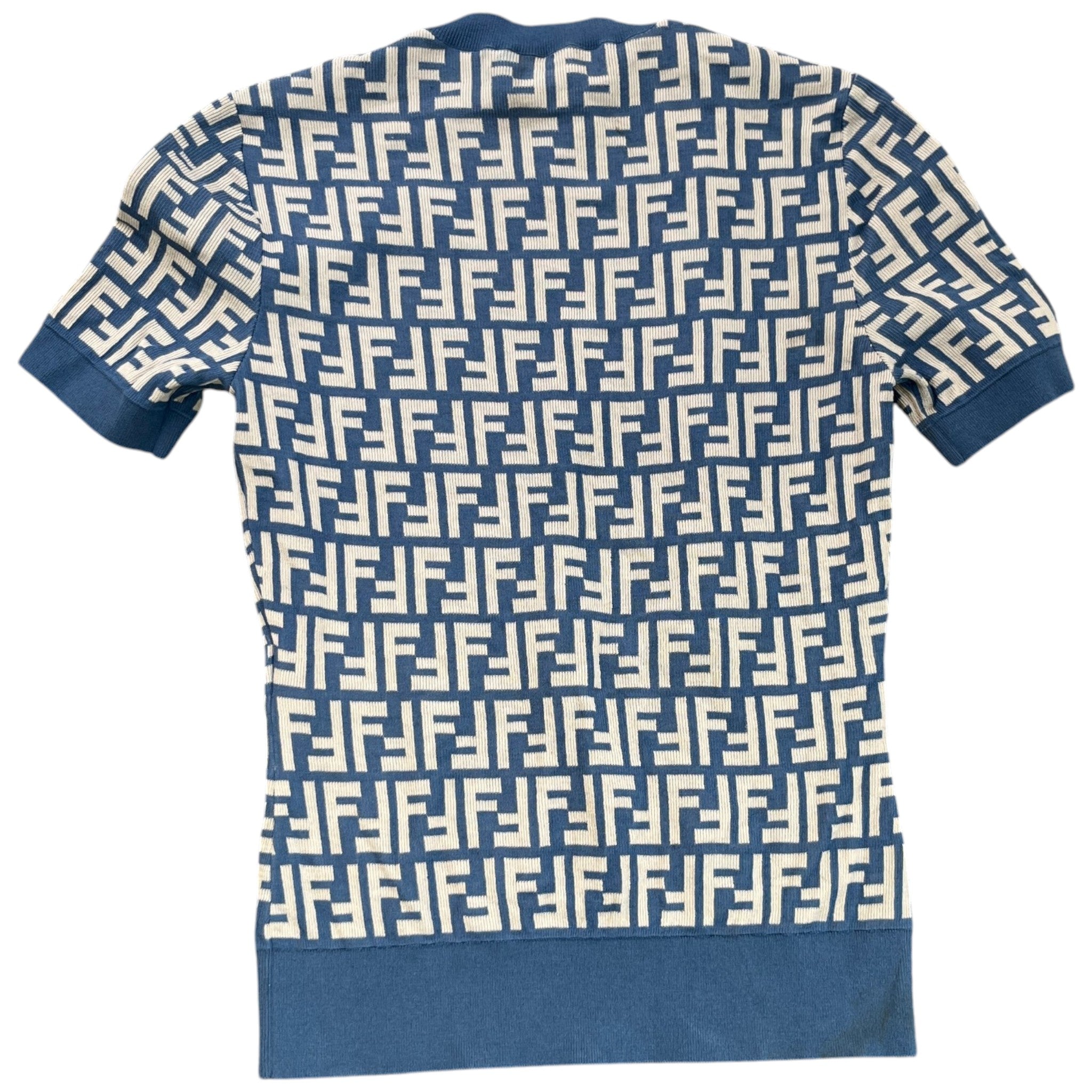 Women's Ff Jacquard Knit T-Shirt Blue Size S