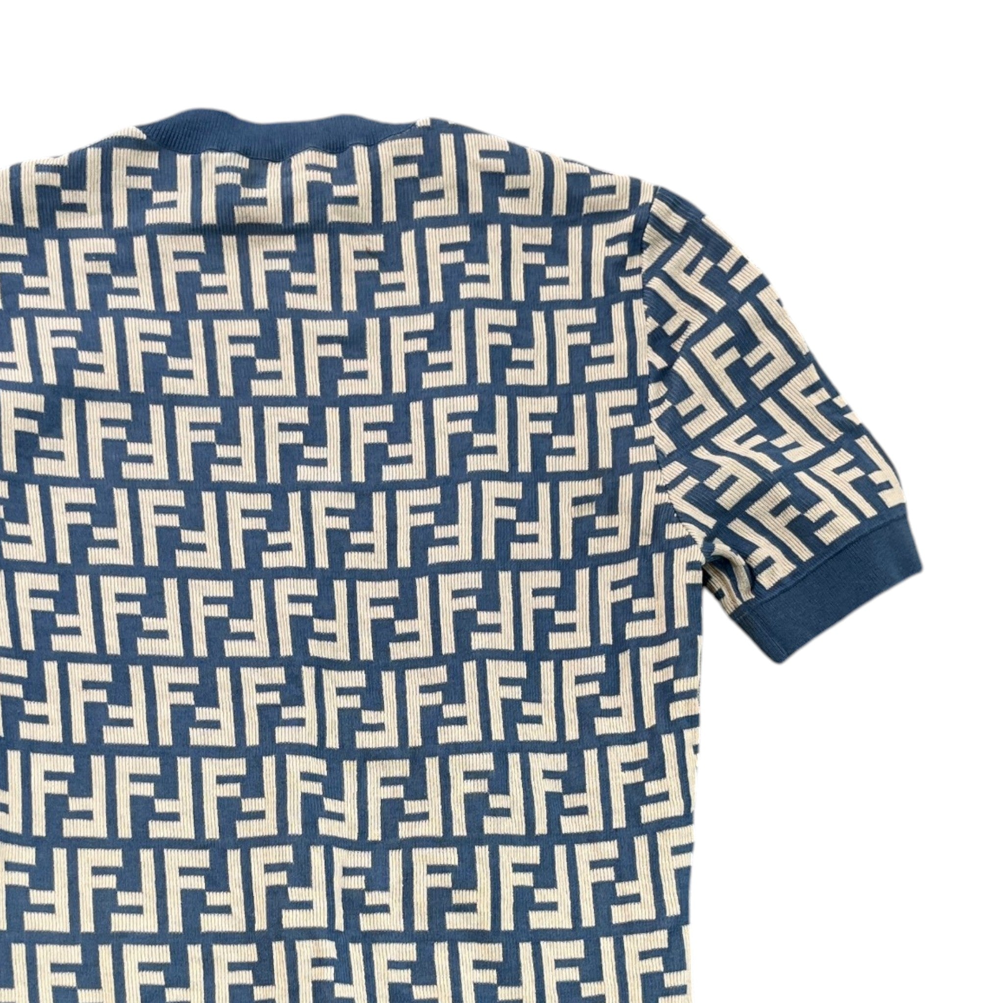 Women's Ff Jacquard Knit T-Shirt Blue Size S