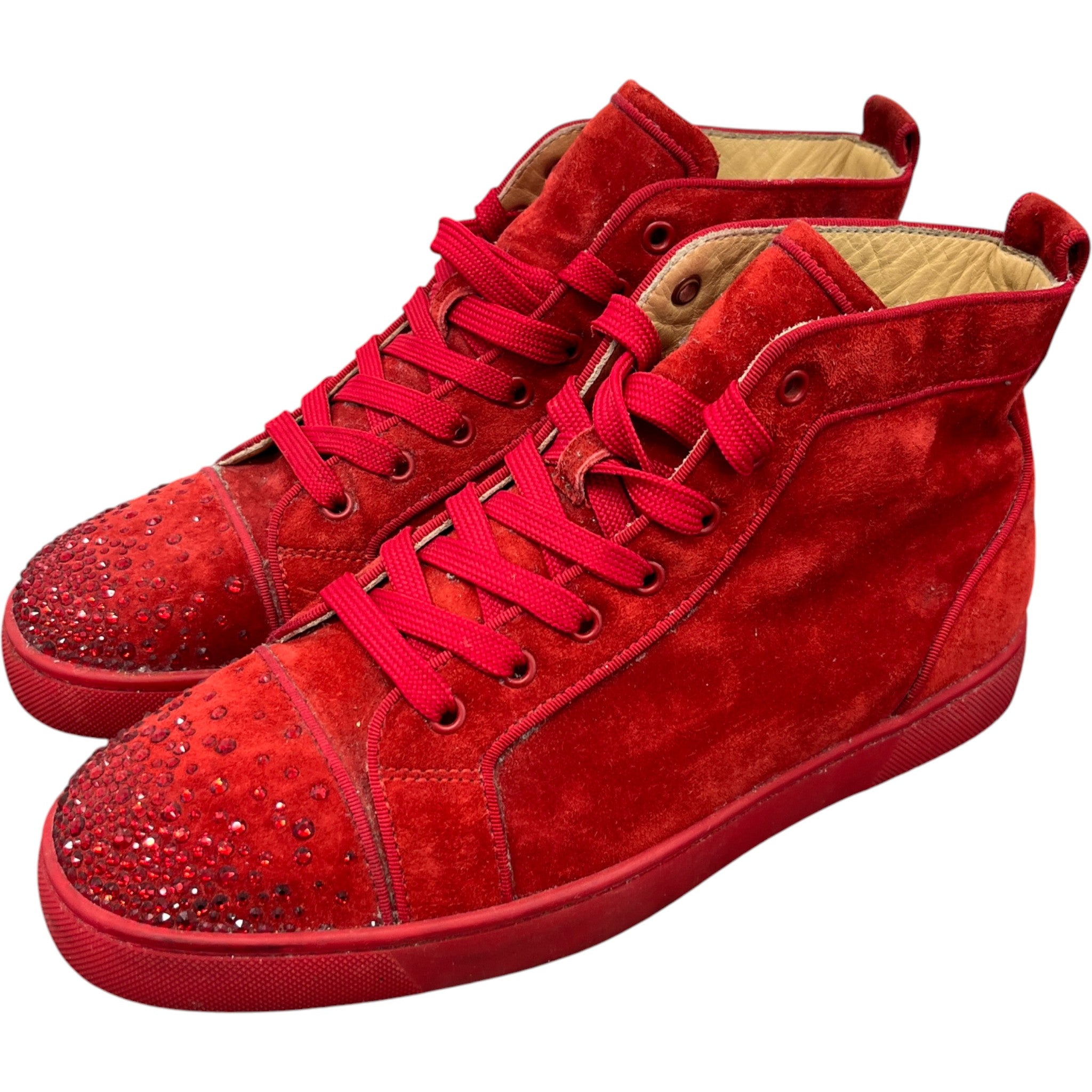 Men's New Degra High Trainers Red Size EU 42 / UK 8