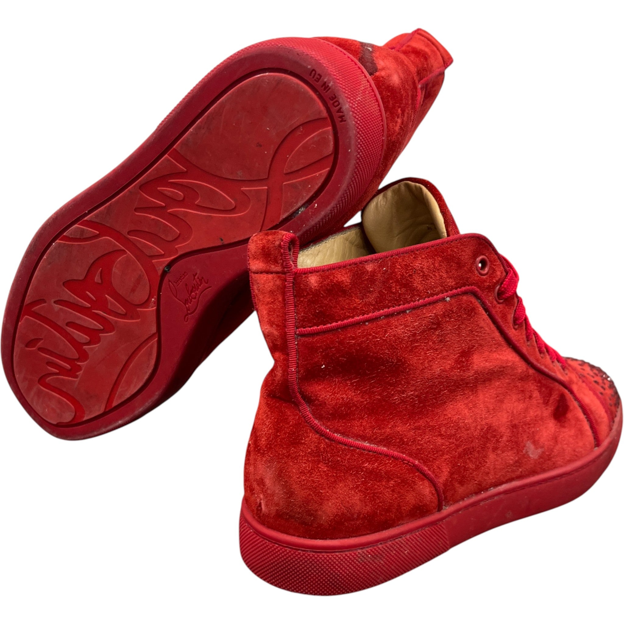 Men's New Degra High Trainers Red Size EU 42 / UK 8