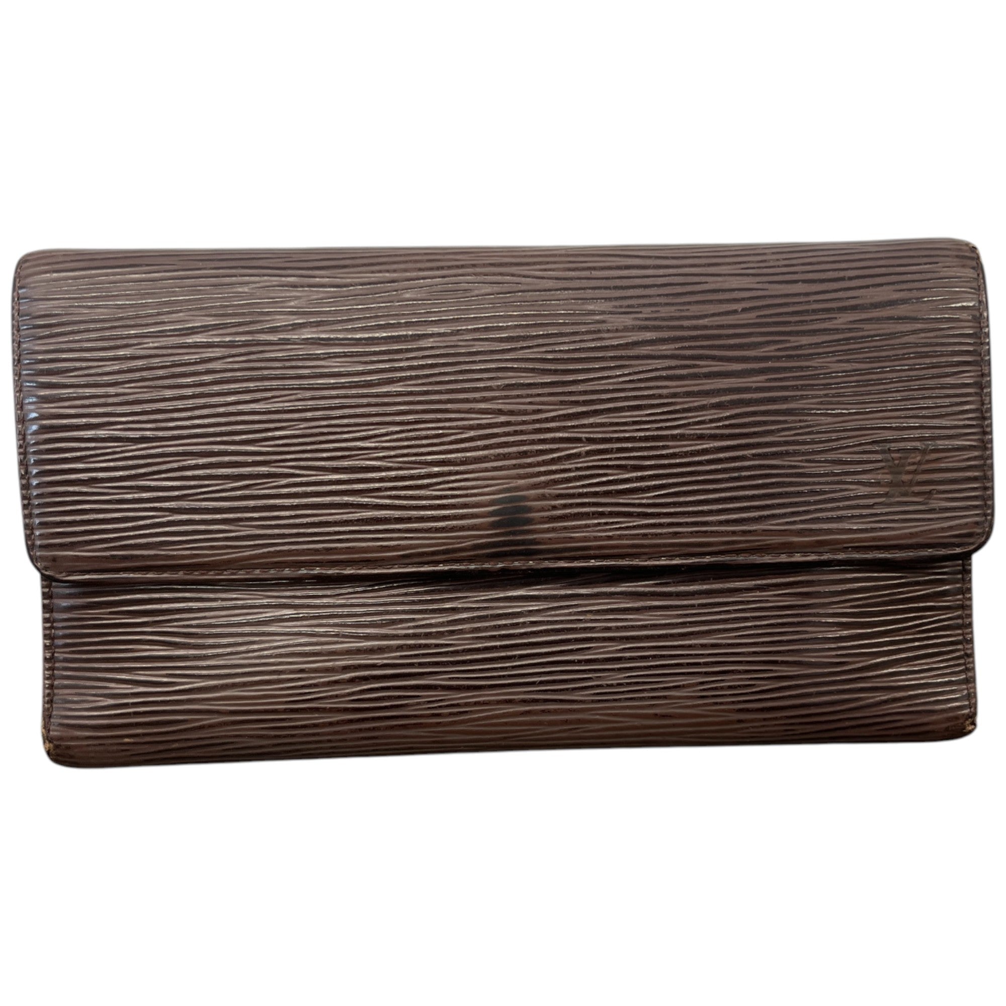 Women's Epi Leather Wallet Brown
