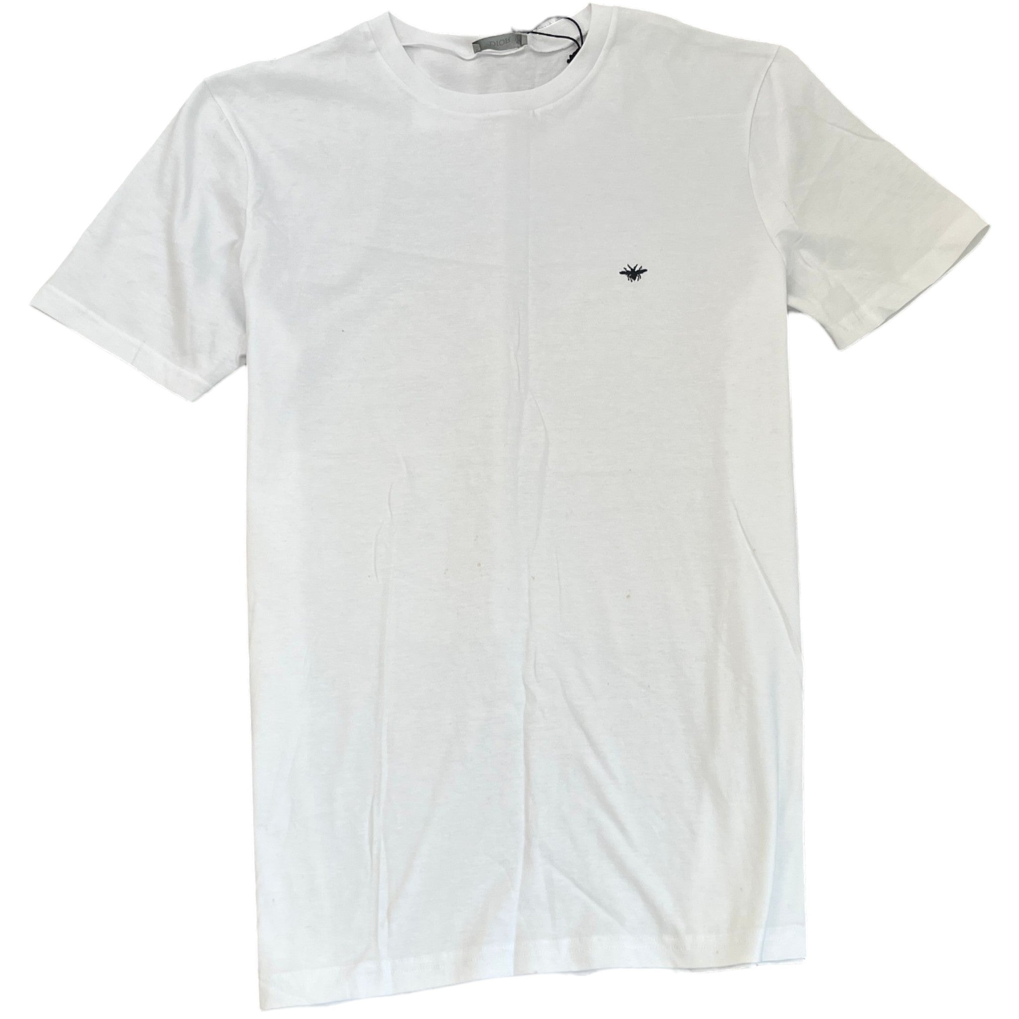 Men's Embroidered Bee T-Shirt White Size M
