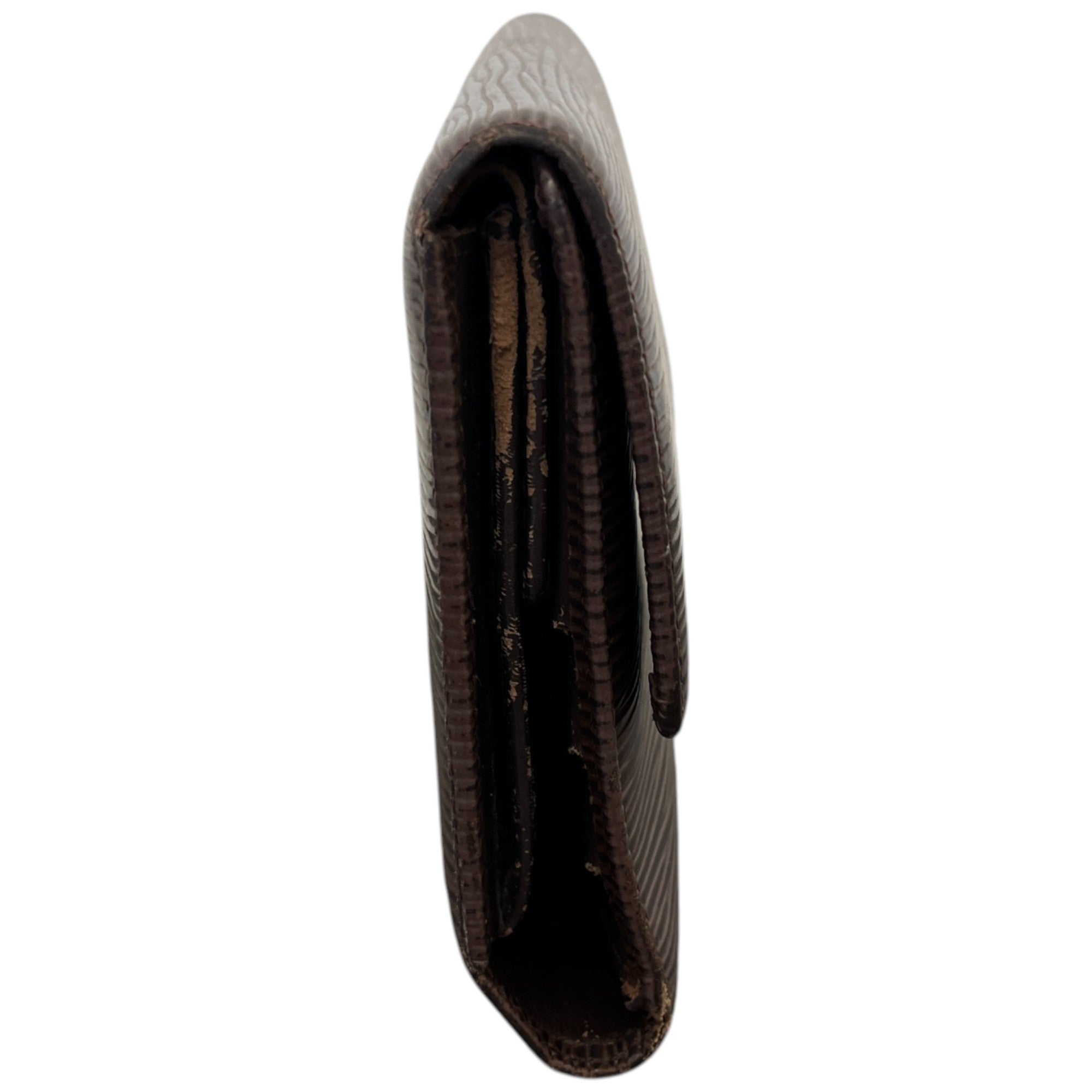 Women's Epi Leather Wallet Brown