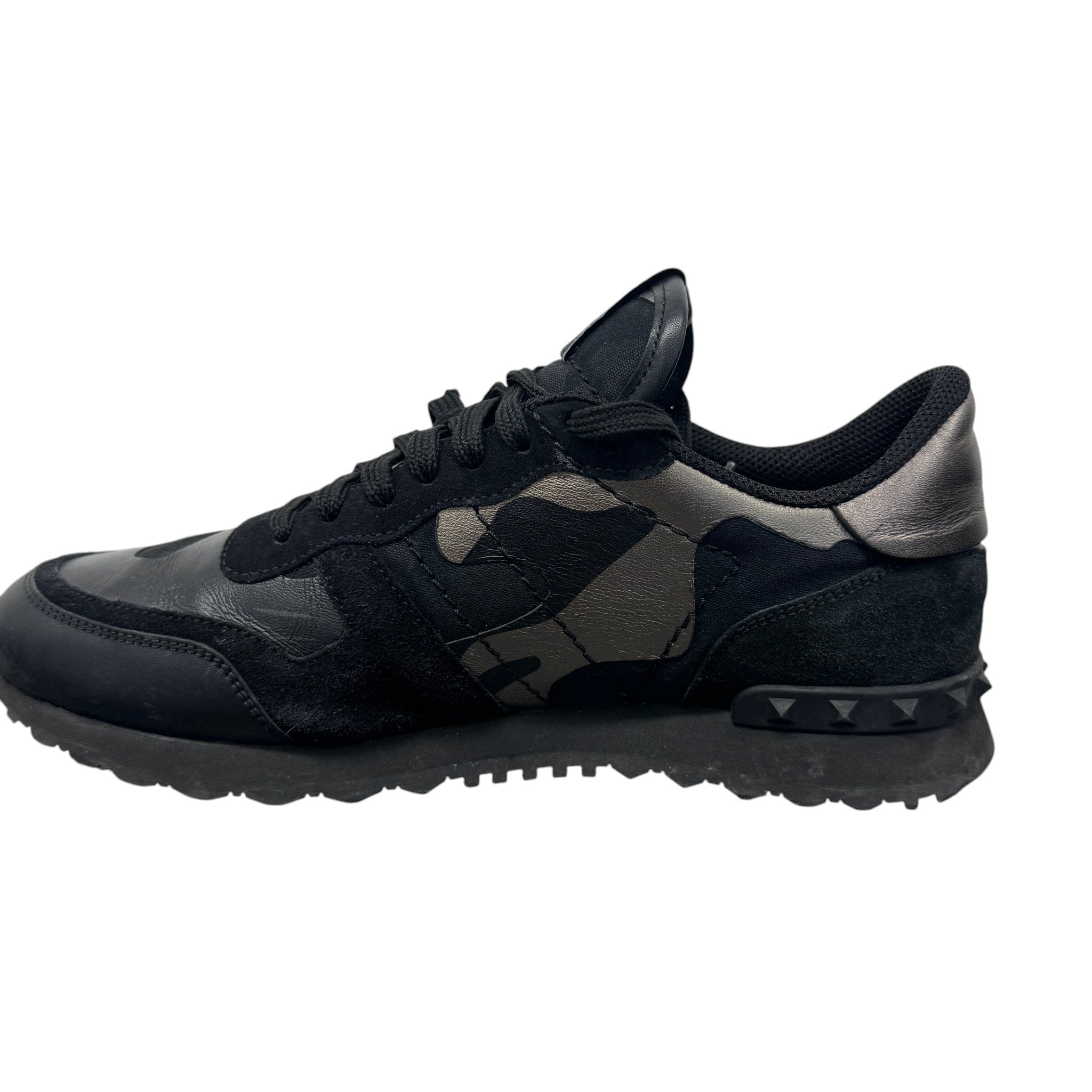 Men's Rockrunner Camouflage Low Trainers Black Size EU 40 / UK 6