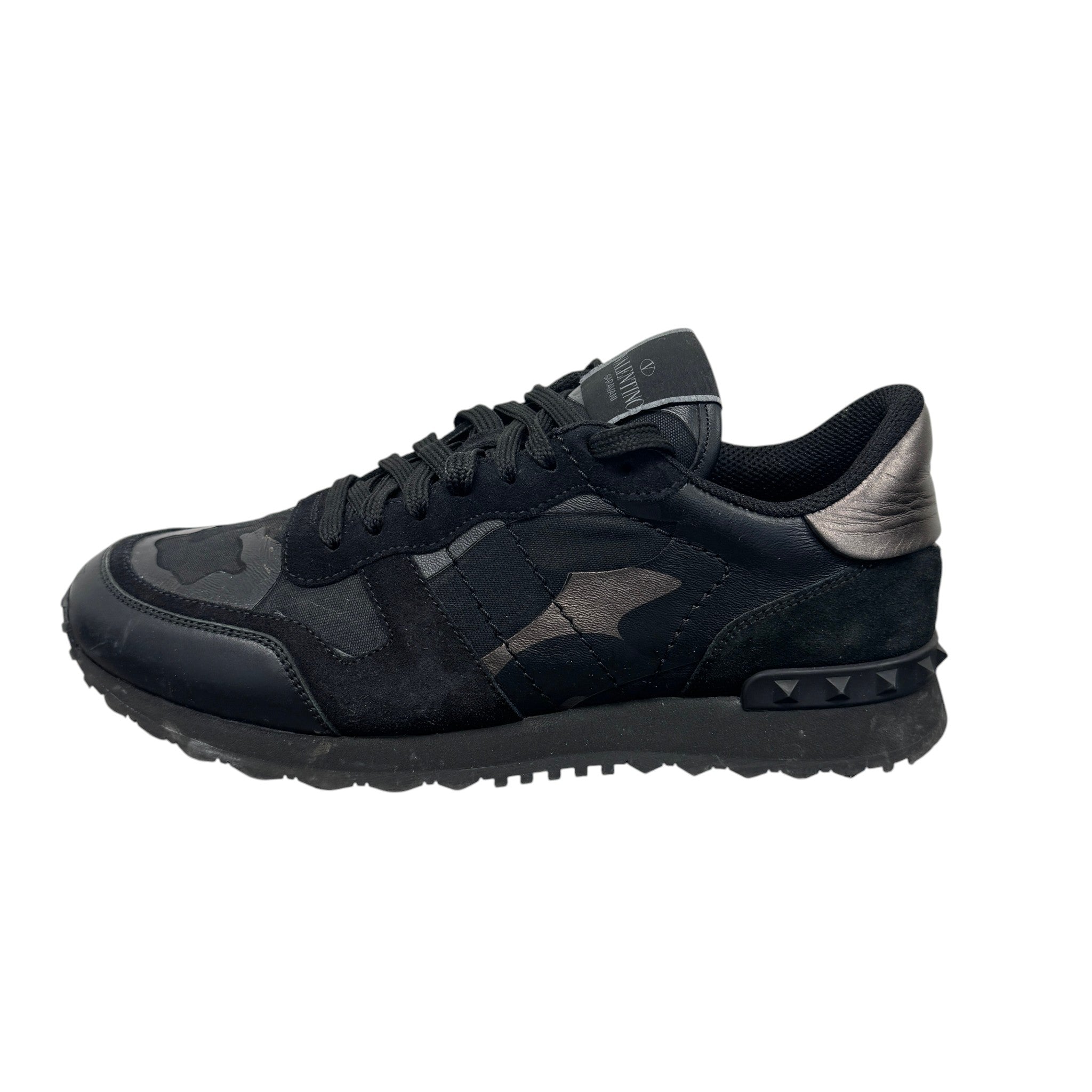 Men's Rockrunner Camouflage Low Trainers Black Size EU 40 / UK 6