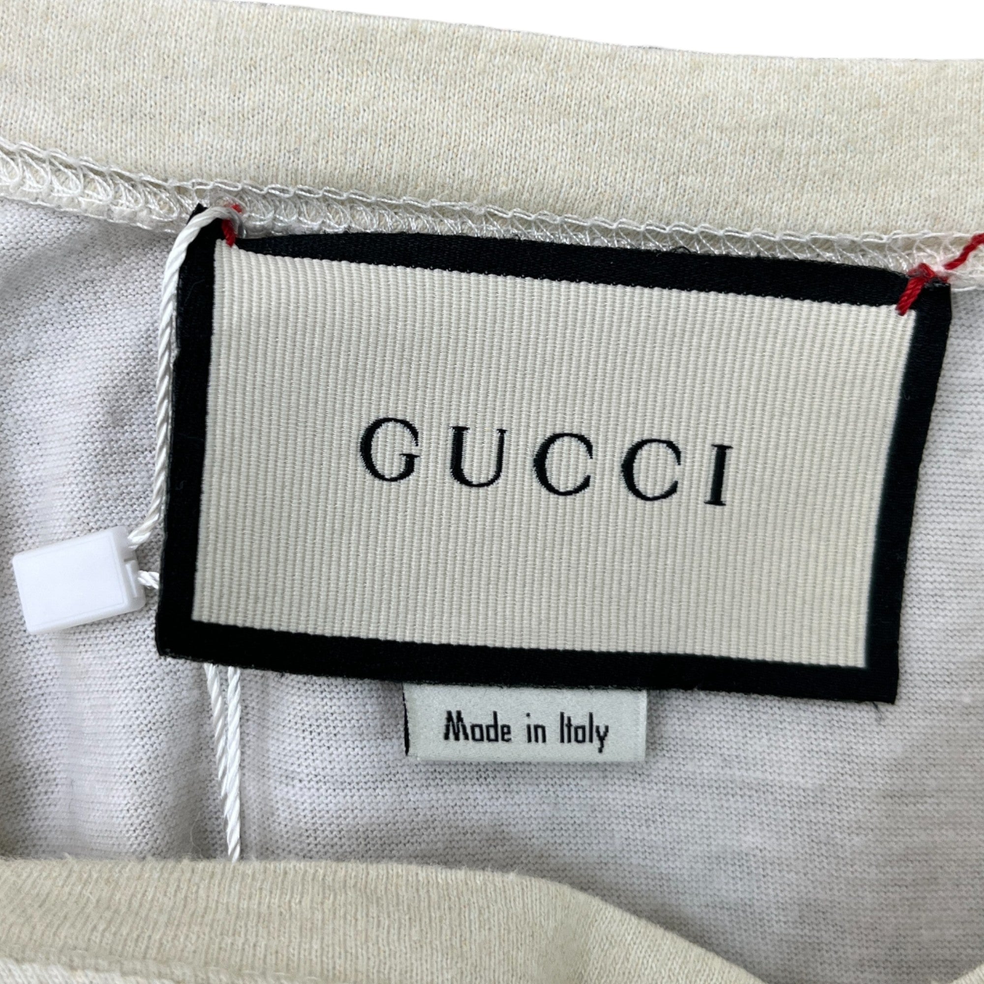 Men's Animal Print Graphic T-Shirt Cream Size S