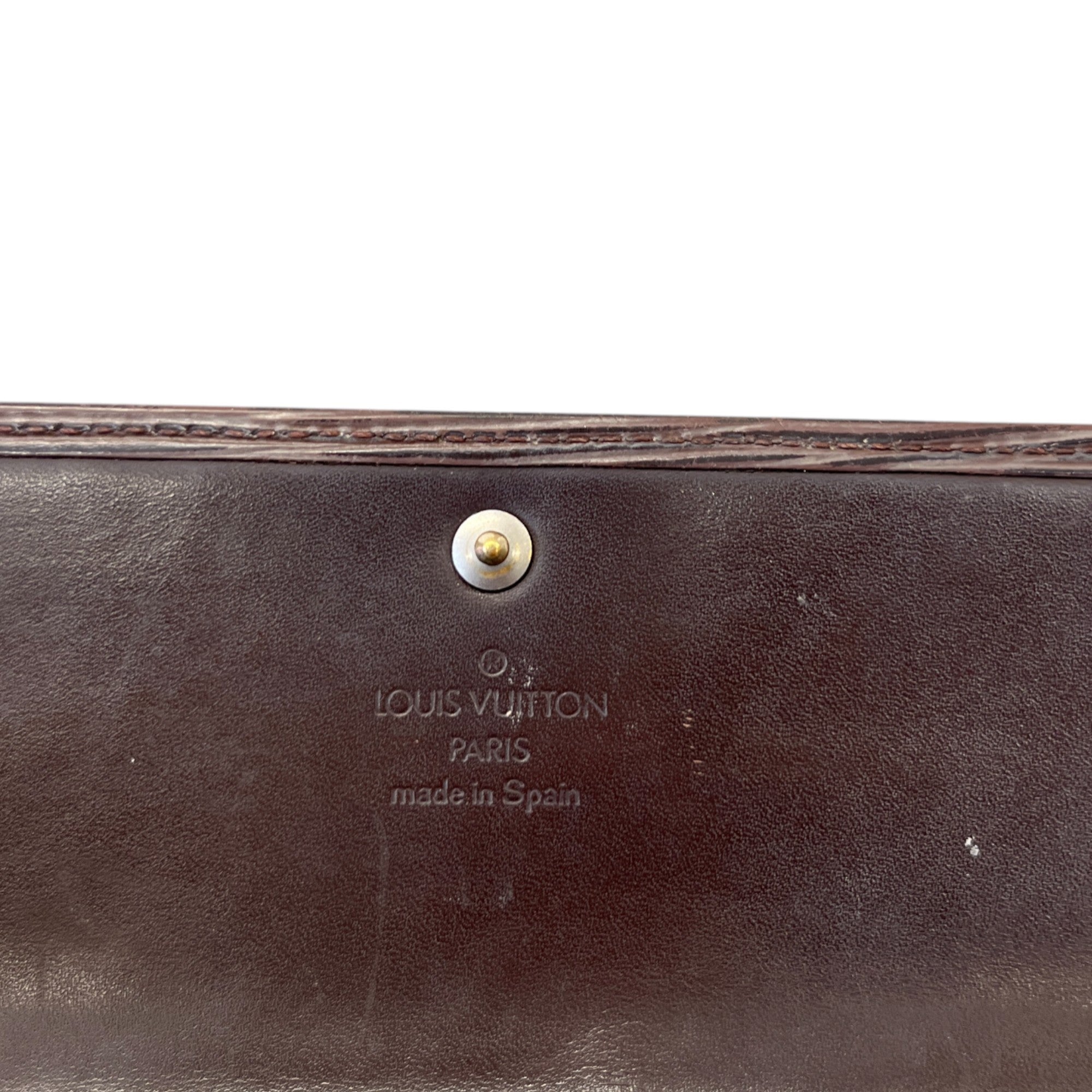 Women's Epi Leather Wallet Brown