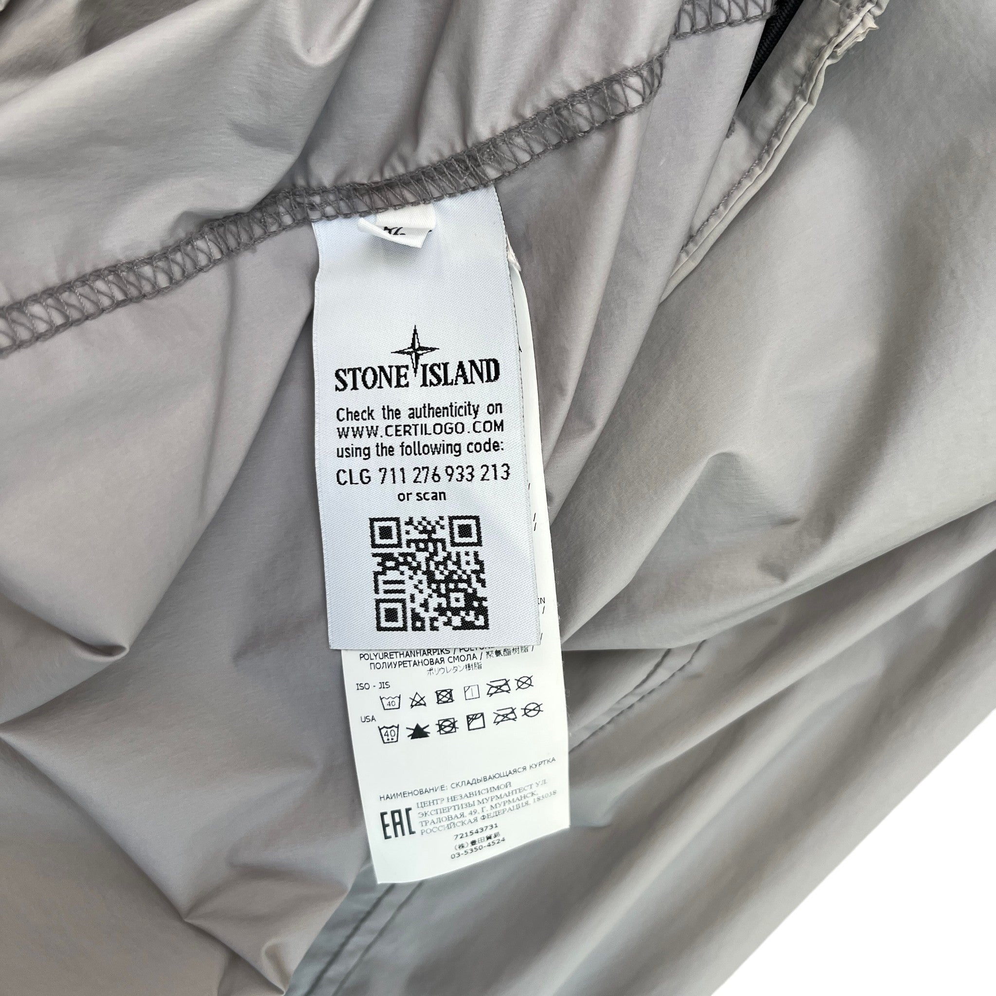 Men's Skin Touch Nylon-Tc Jumper Grey Size XL