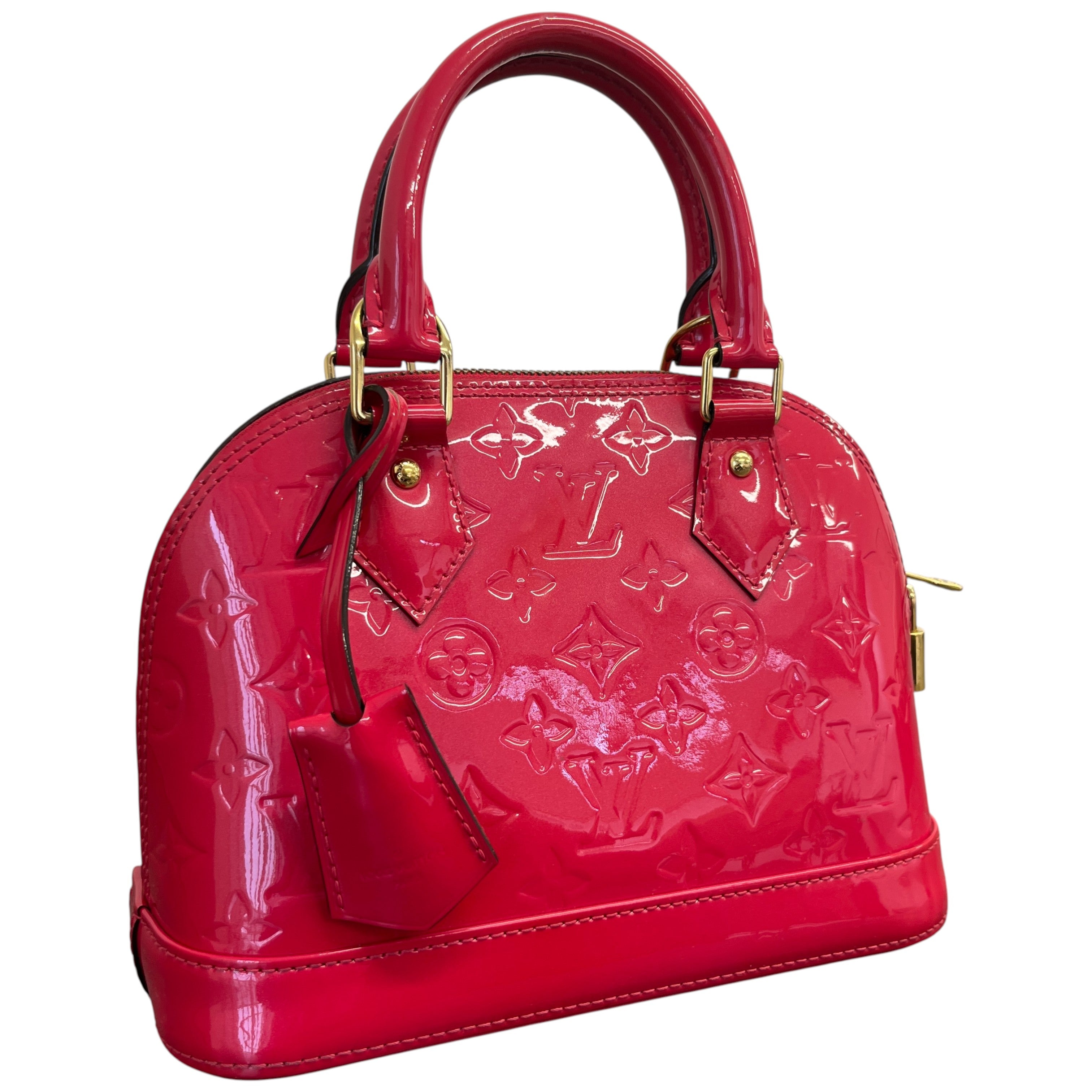 Women's Monogram Vernis Alma Bb Bag Pink