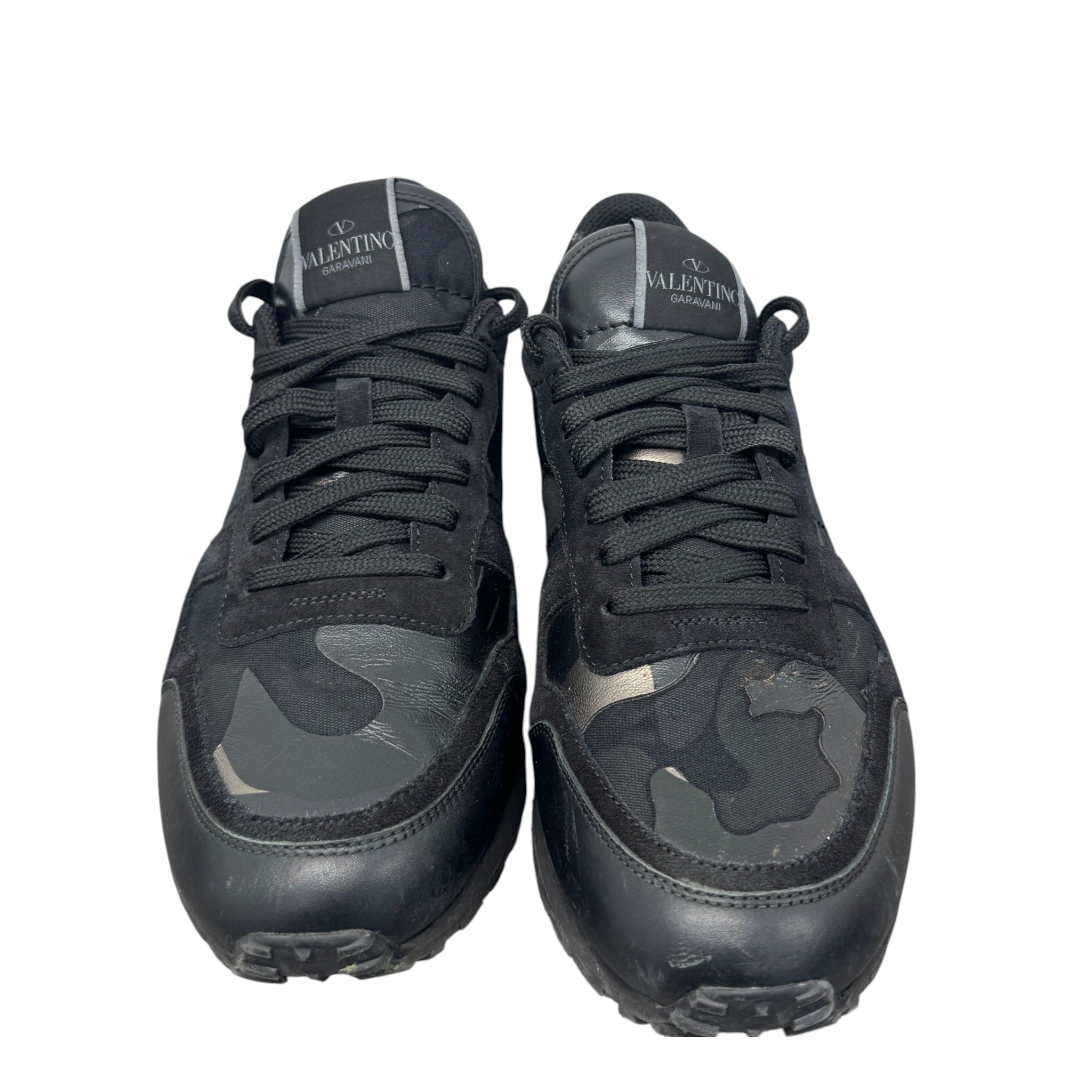 Men's Rockrunner Camouflage Low Trainers Black Size EU 40 / UK 6