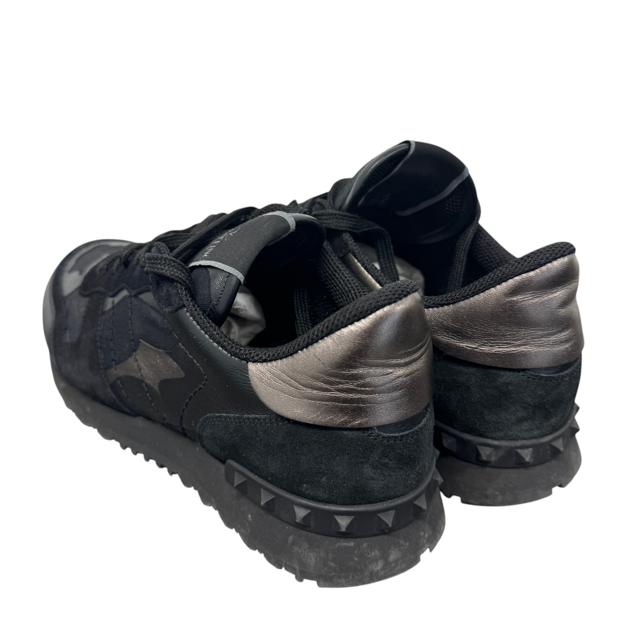 Men's Rockrunner Camouflage Low Trainers Black Size EU 40 / UK 6