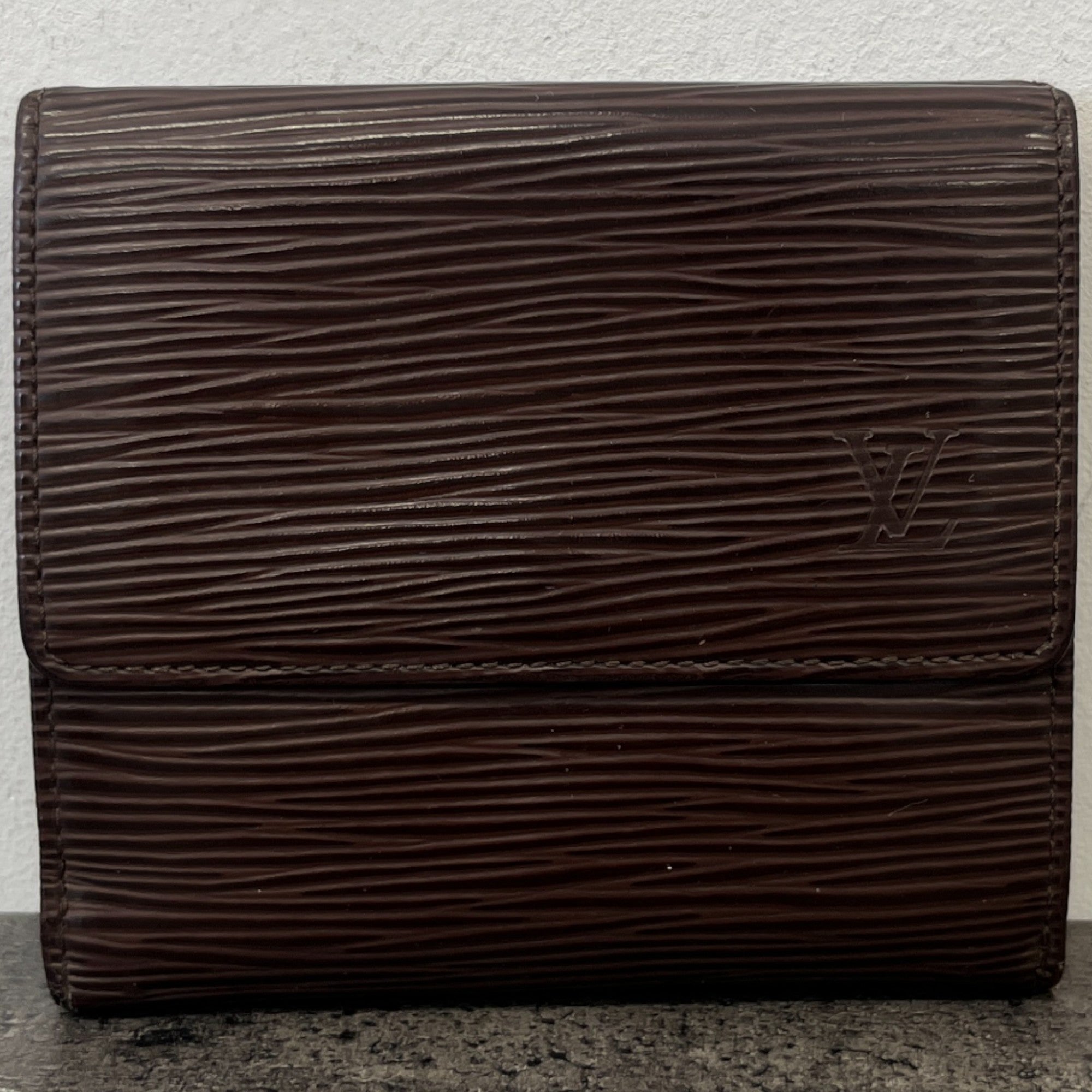 Women's Epi Leather Wallet Brown