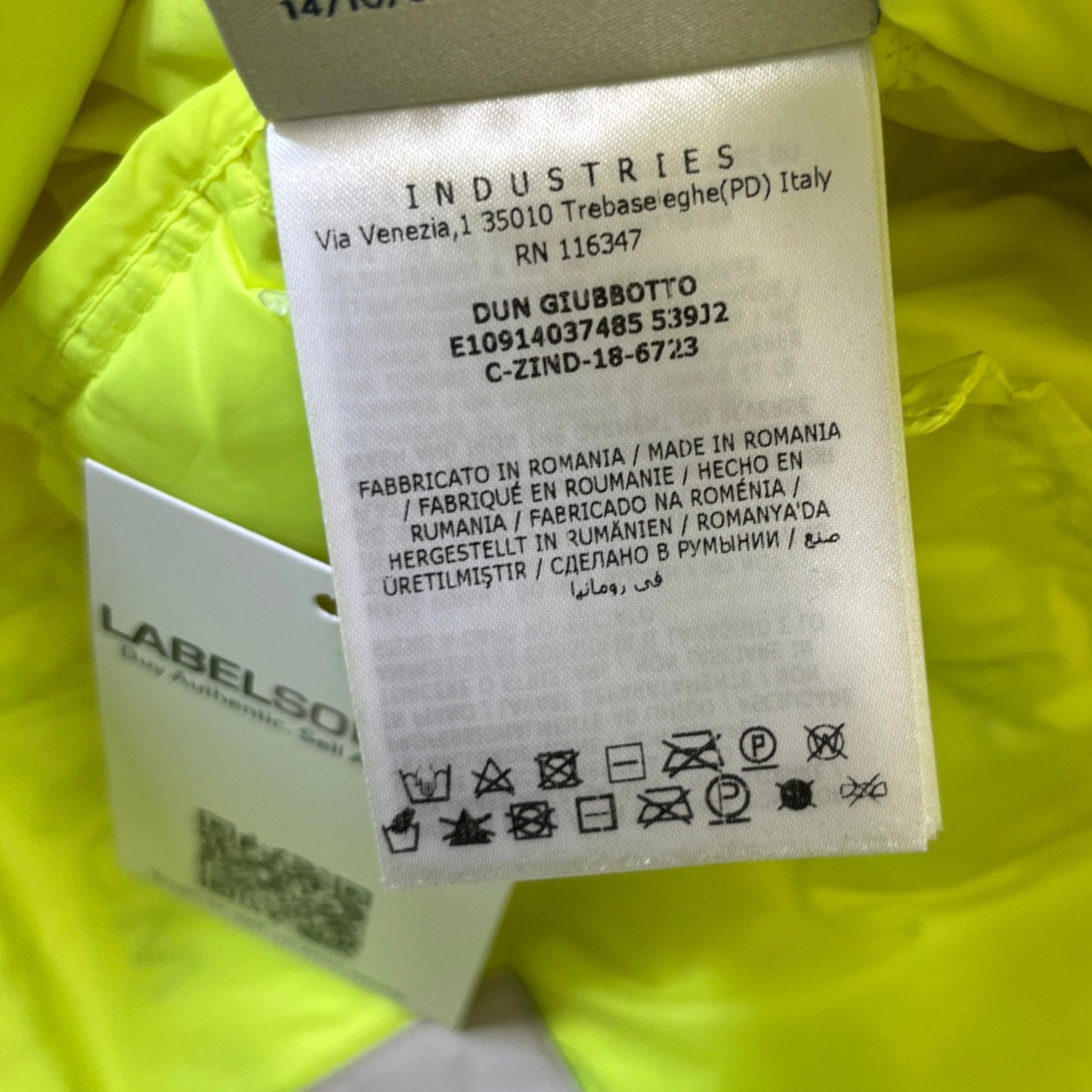 Men's Dun Jacket Green Size 4 / XL