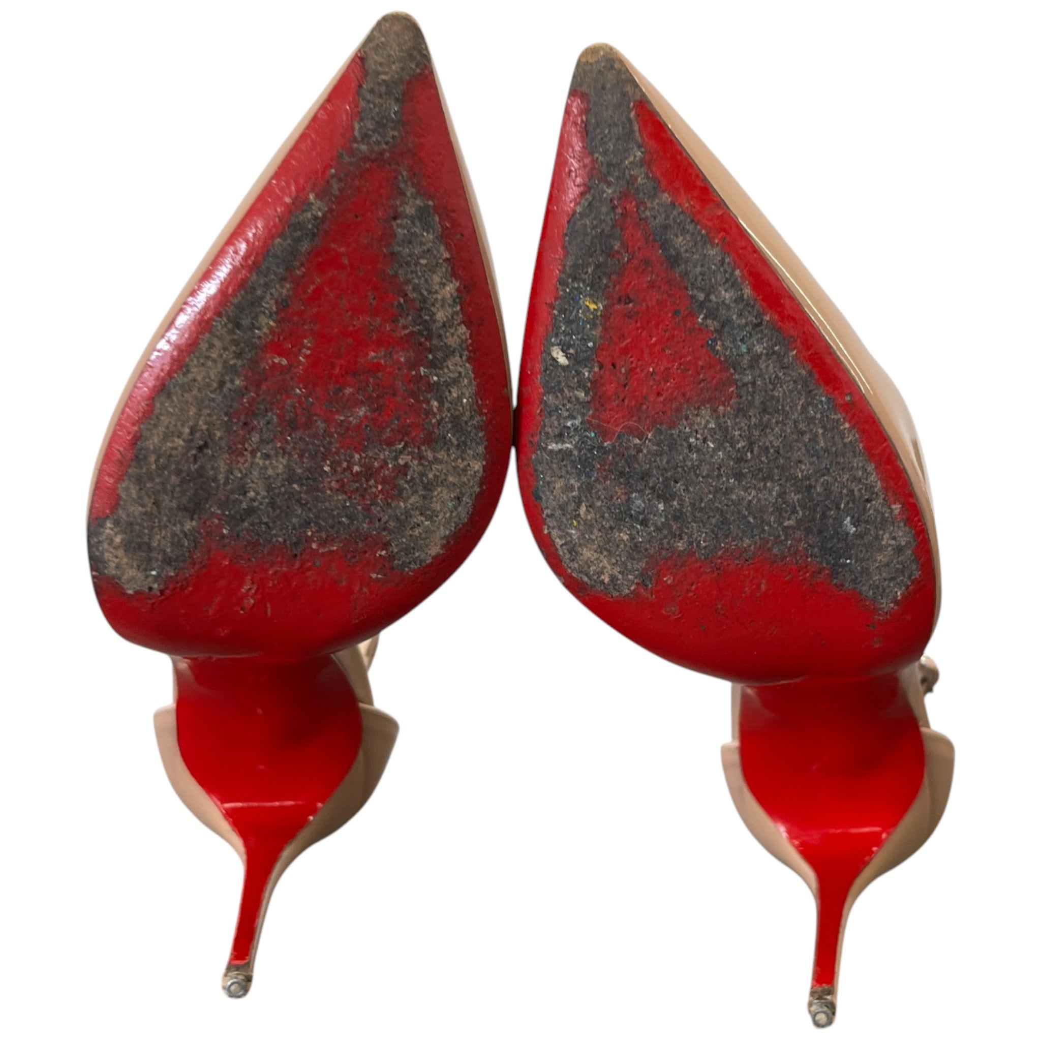 Women's T Bar Heels Nude Size EU 37 / UK 4