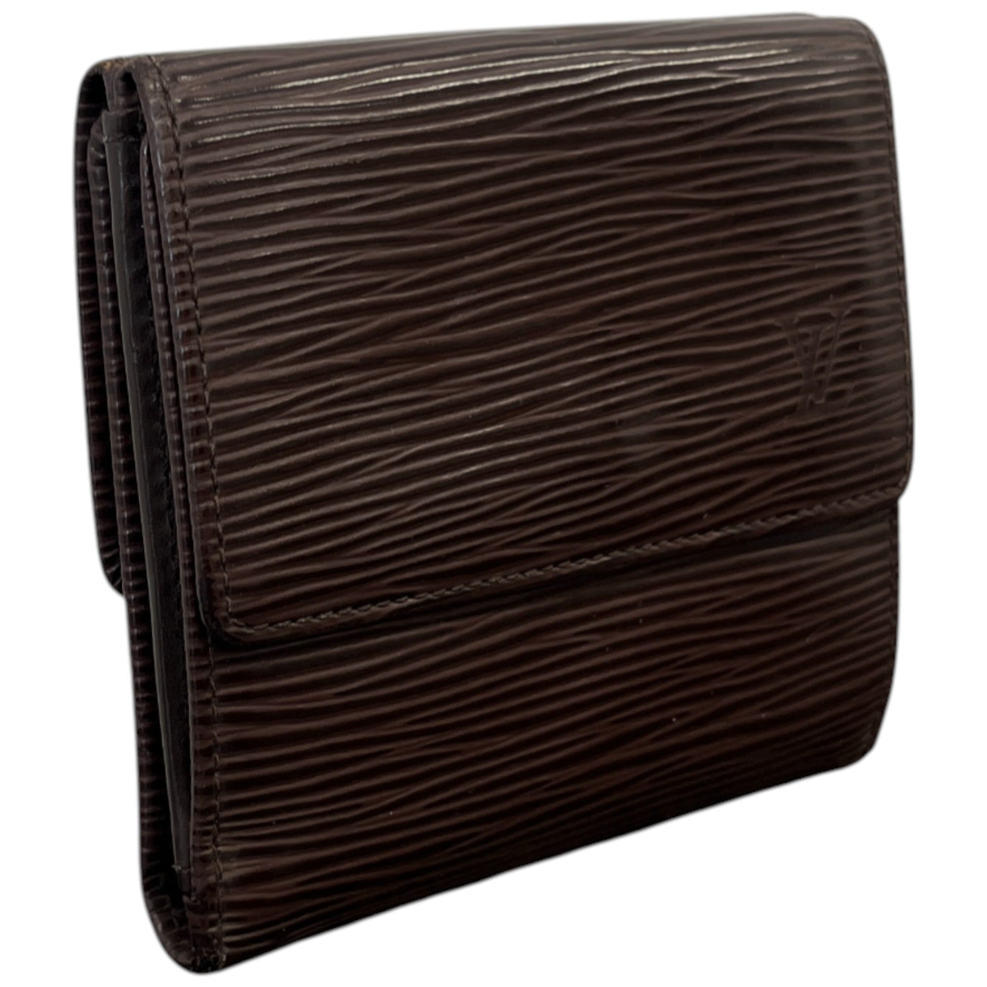 Women's Epi Leather Wallet Brown