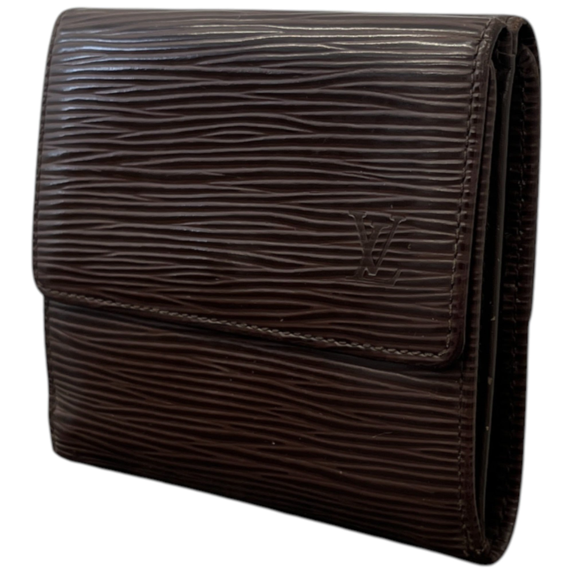 Women's Epi Leather Wallet Brown