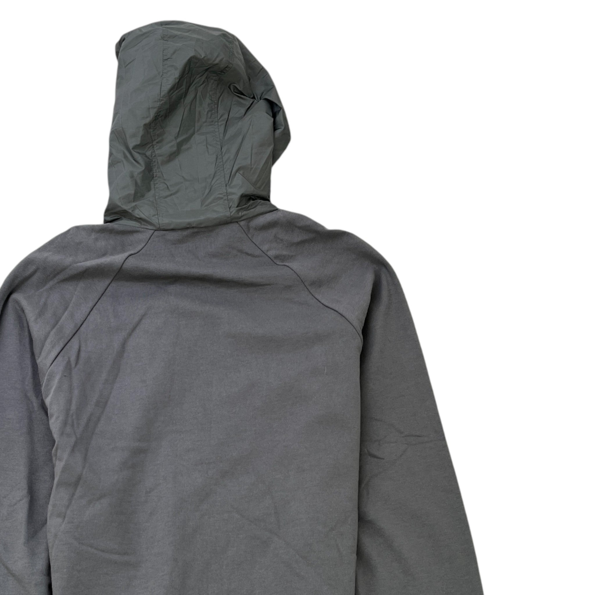 Men's Plaque Logo Hoodie Grey Size S