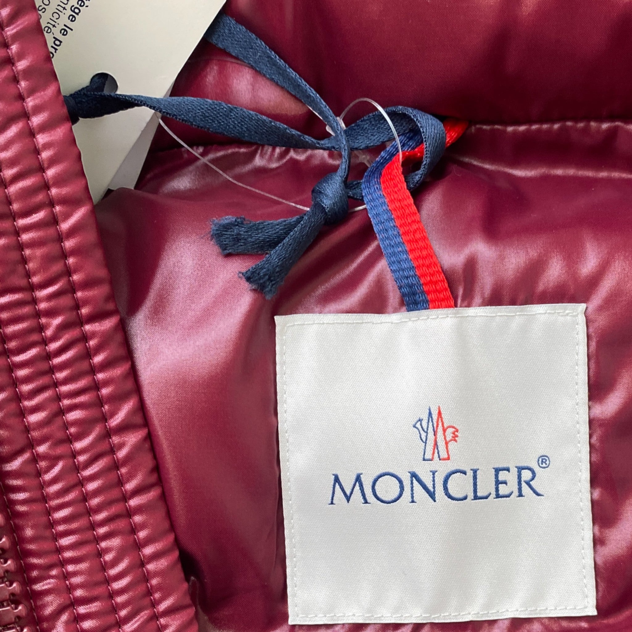 Men's Lunetiere Down Jacket Burgundy Size 4 / XL