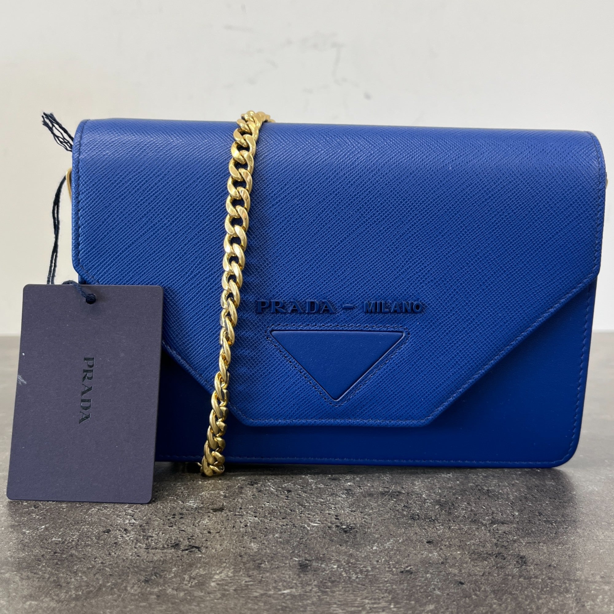 Women's Saffiano City Clap Handbag Blue