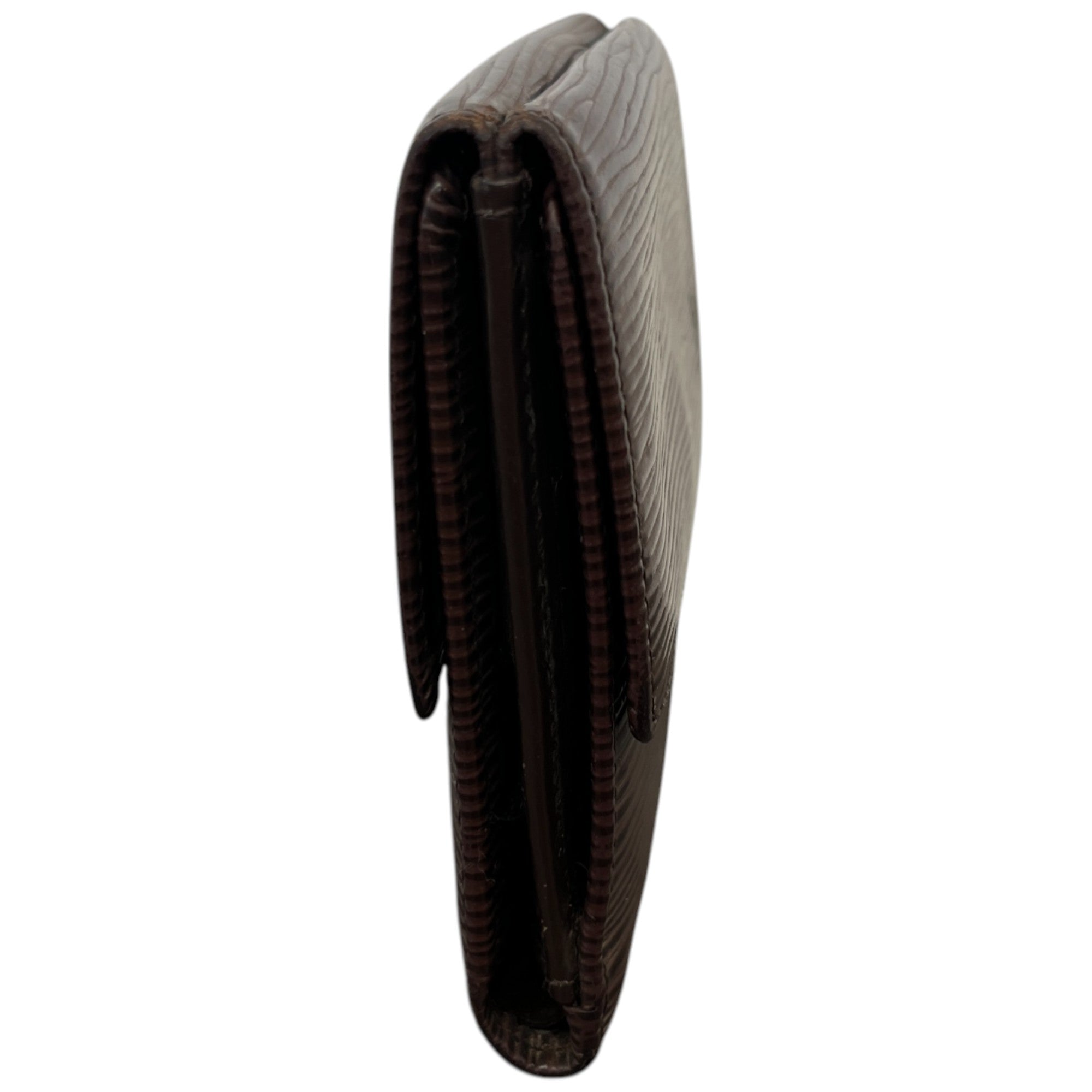 Women's Epi Leather Wallet Brown