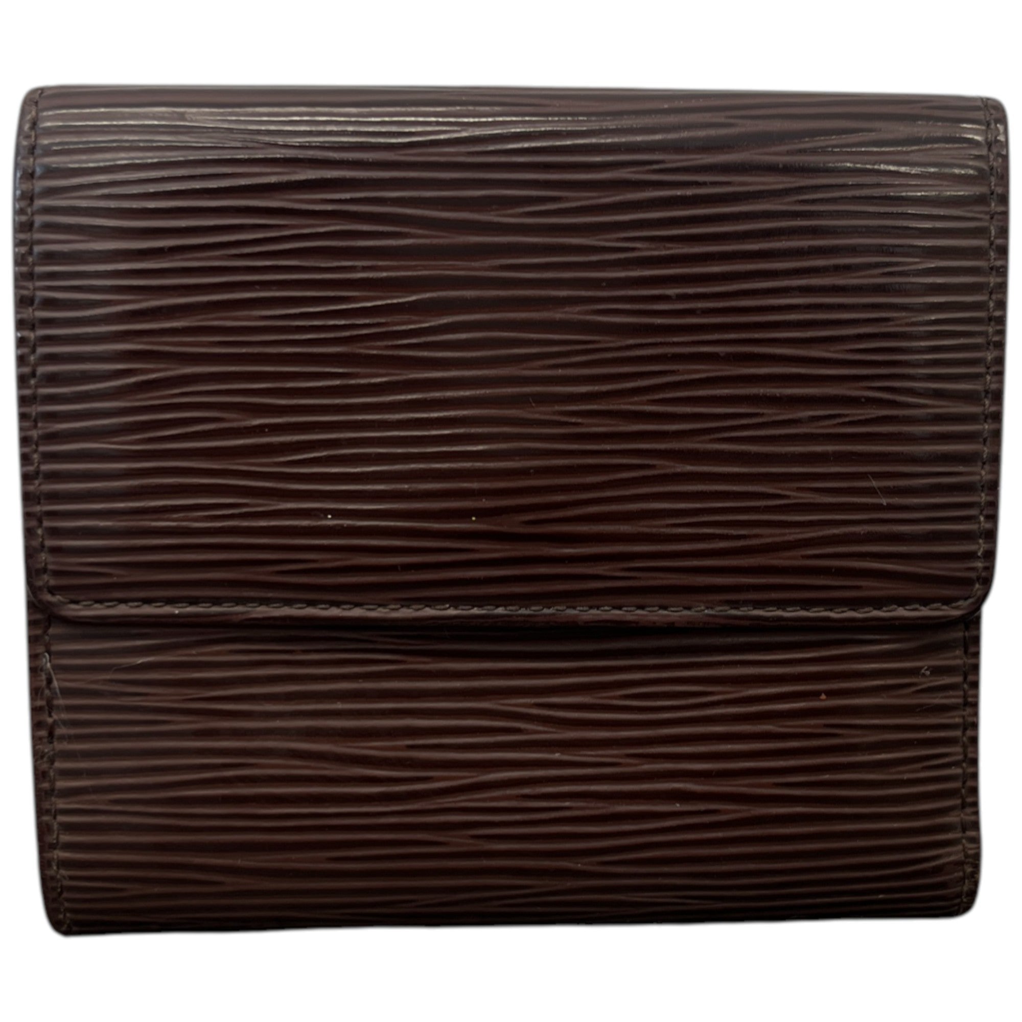 Women's Epi Leather Wallet Brown