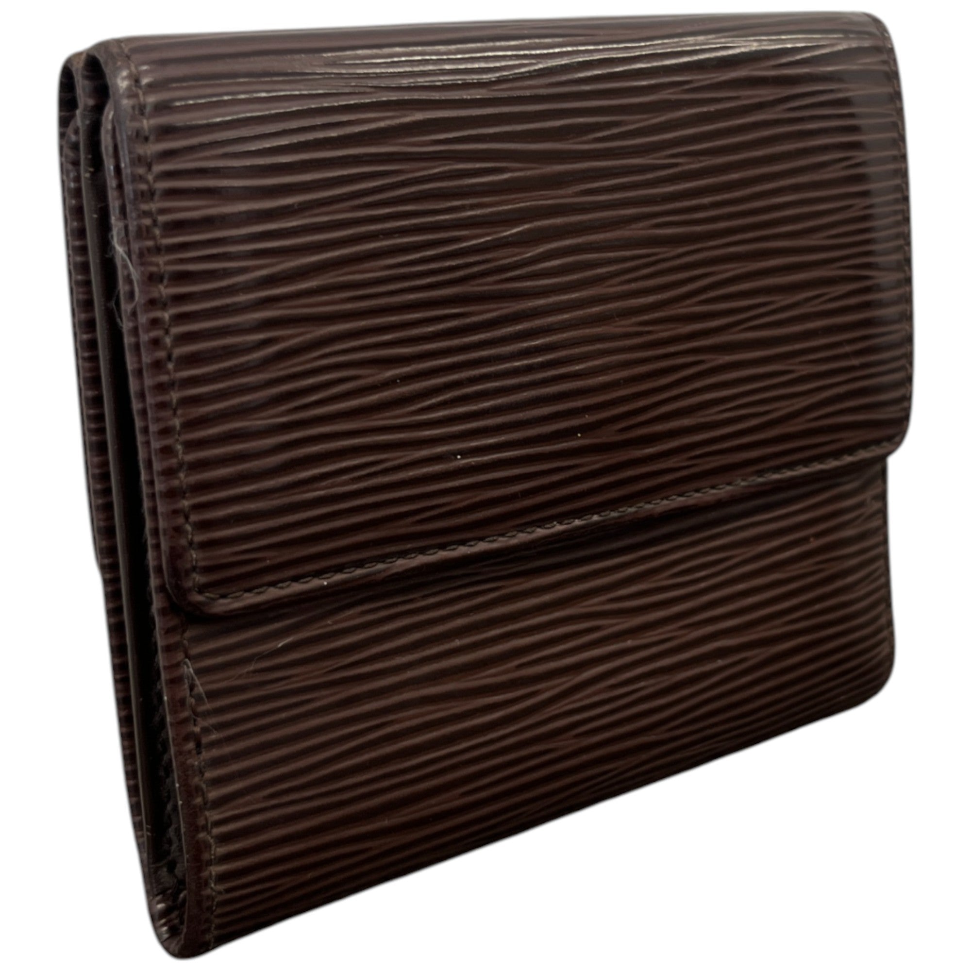 Women's Epi Leather Wallet Brown