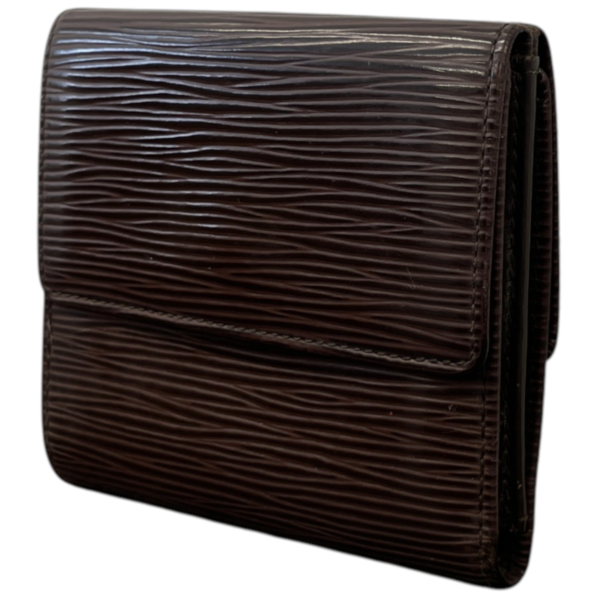 Women's Epi Leather Wallet Brown