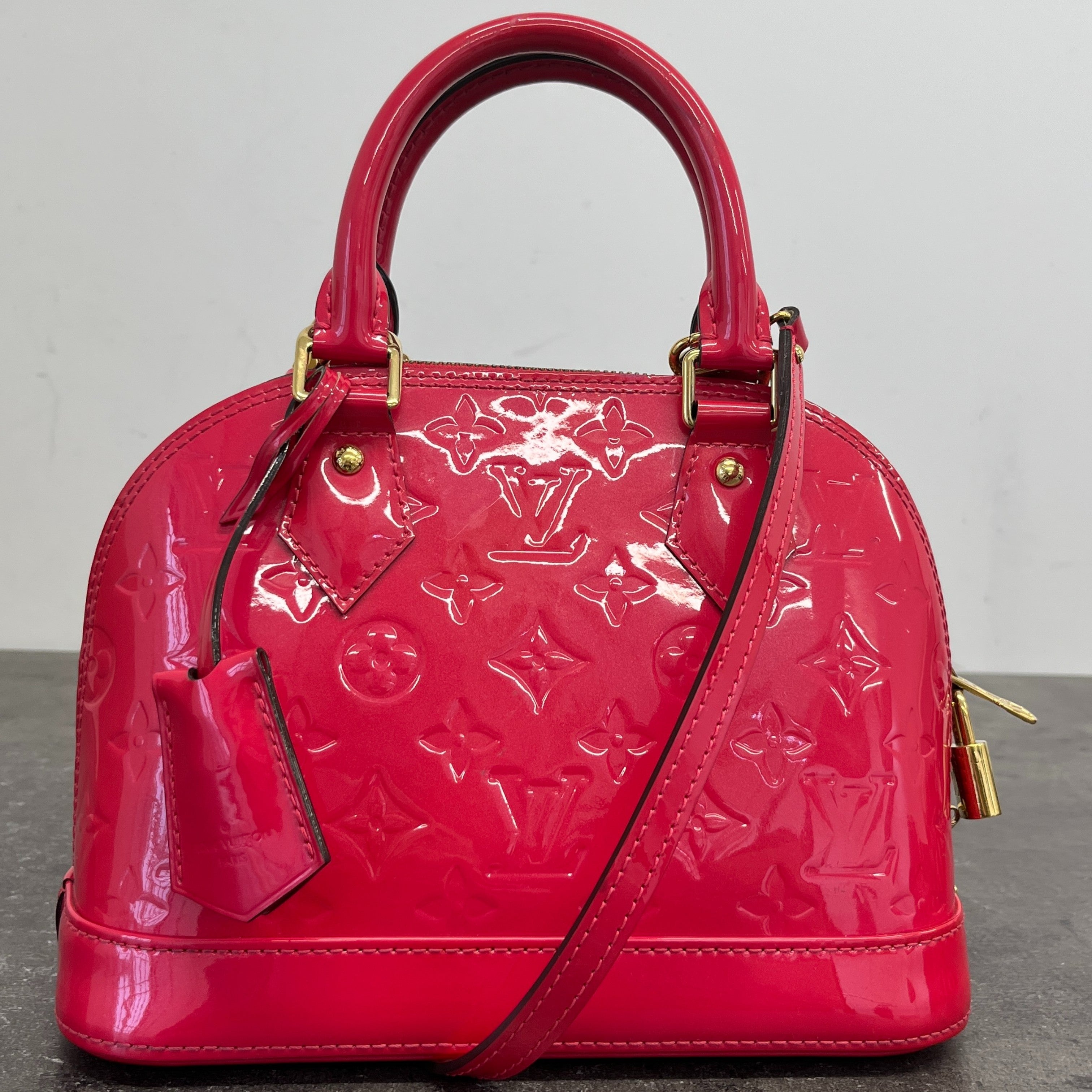 Women's Monogram Vernis Alma Bb Bag Pink
