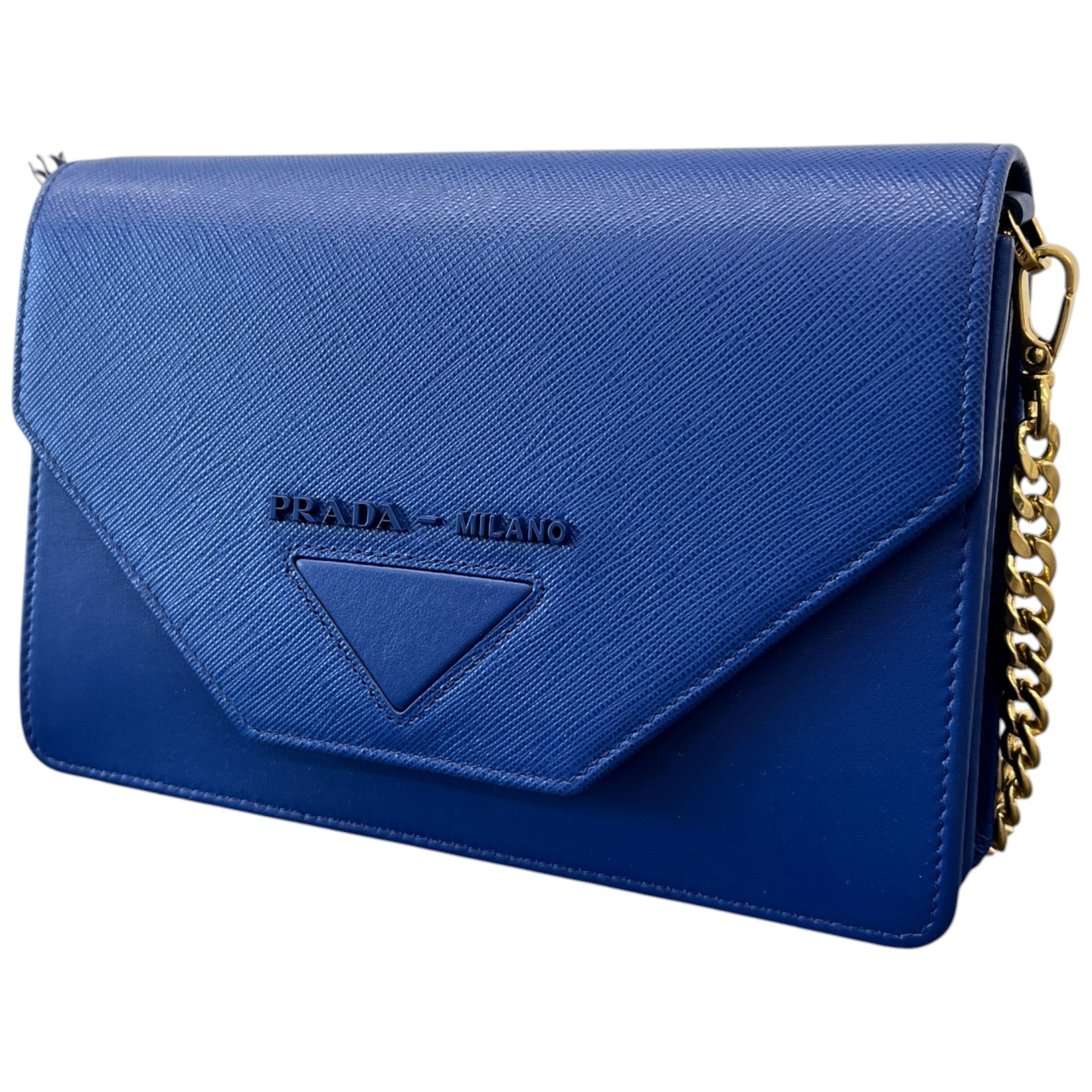 Women's Saffiano City Clap Handbag Blue
