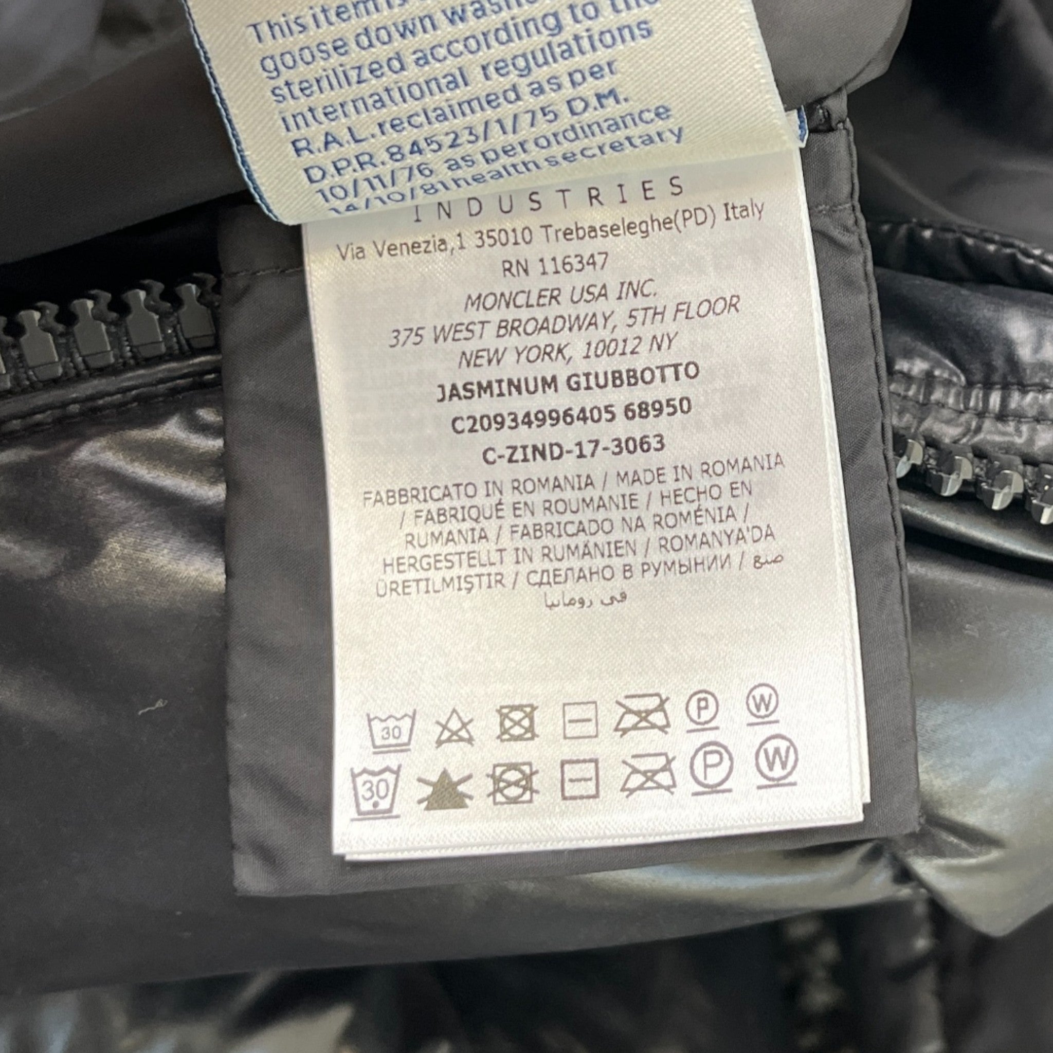 Women's Jasminum Down Jacket Black Size 1 / UK 10