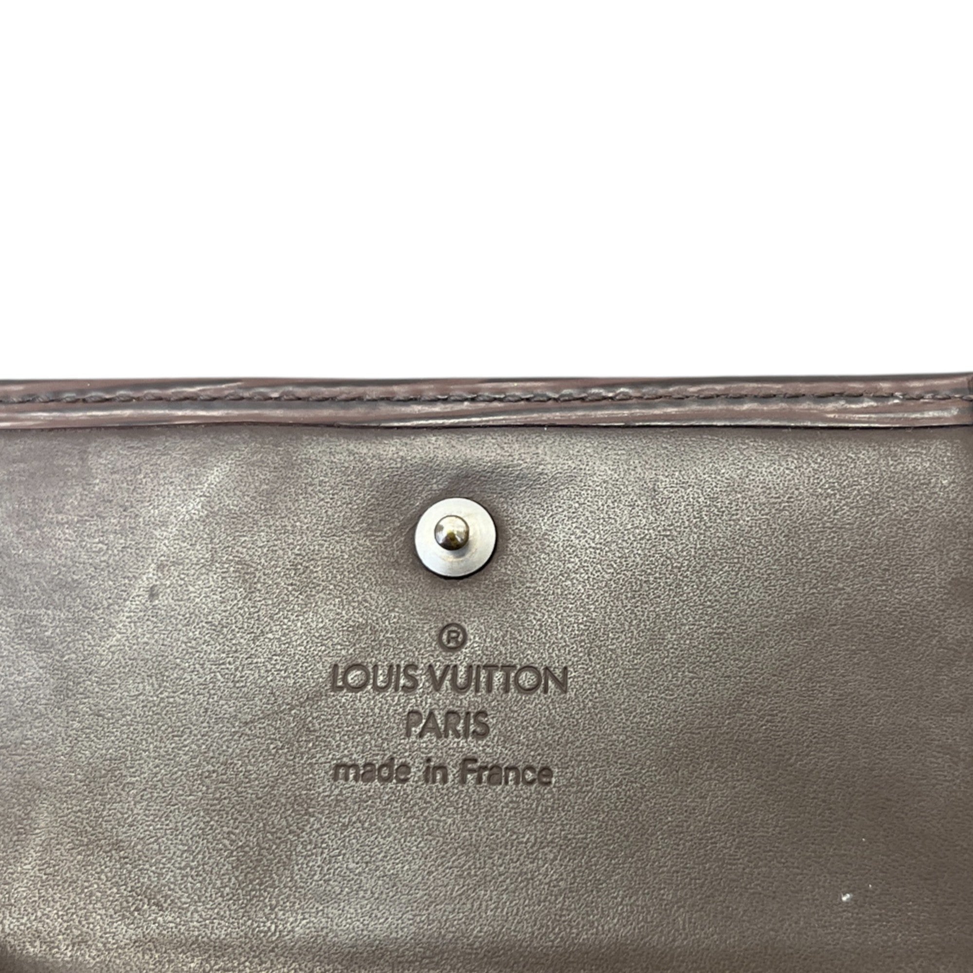 Women's Epi Leather Wallet Brown