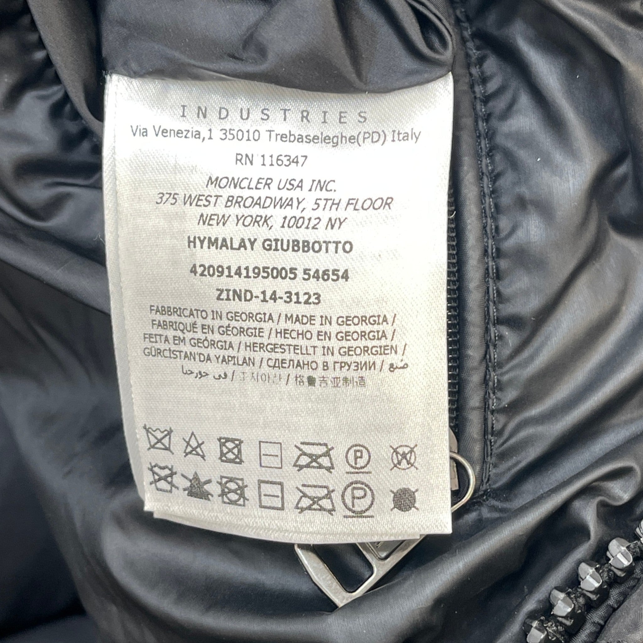 Men's Hymalay Down Jacket Black Size 6 / XXXL