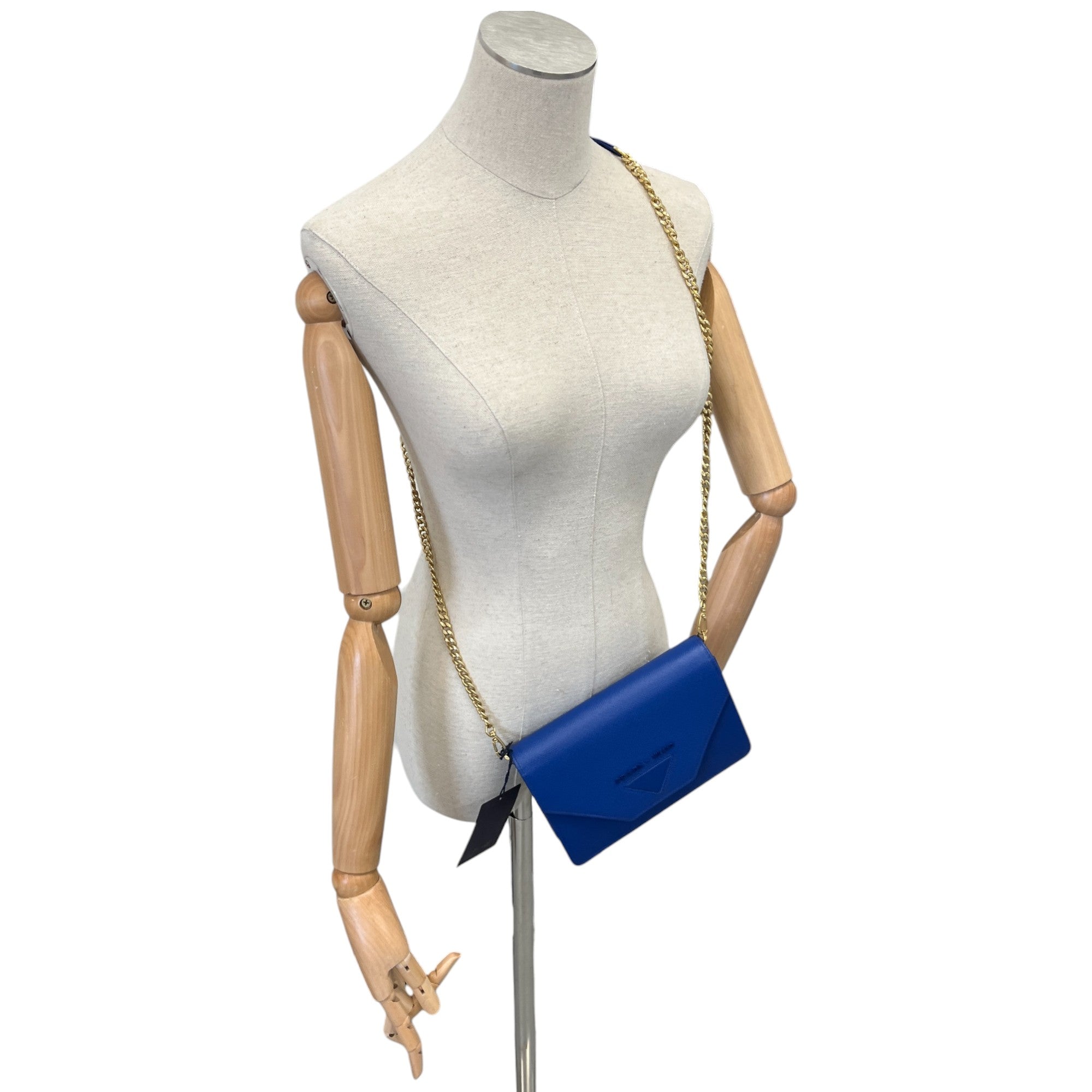 Women's Saffiano City Clap Handbag Blue