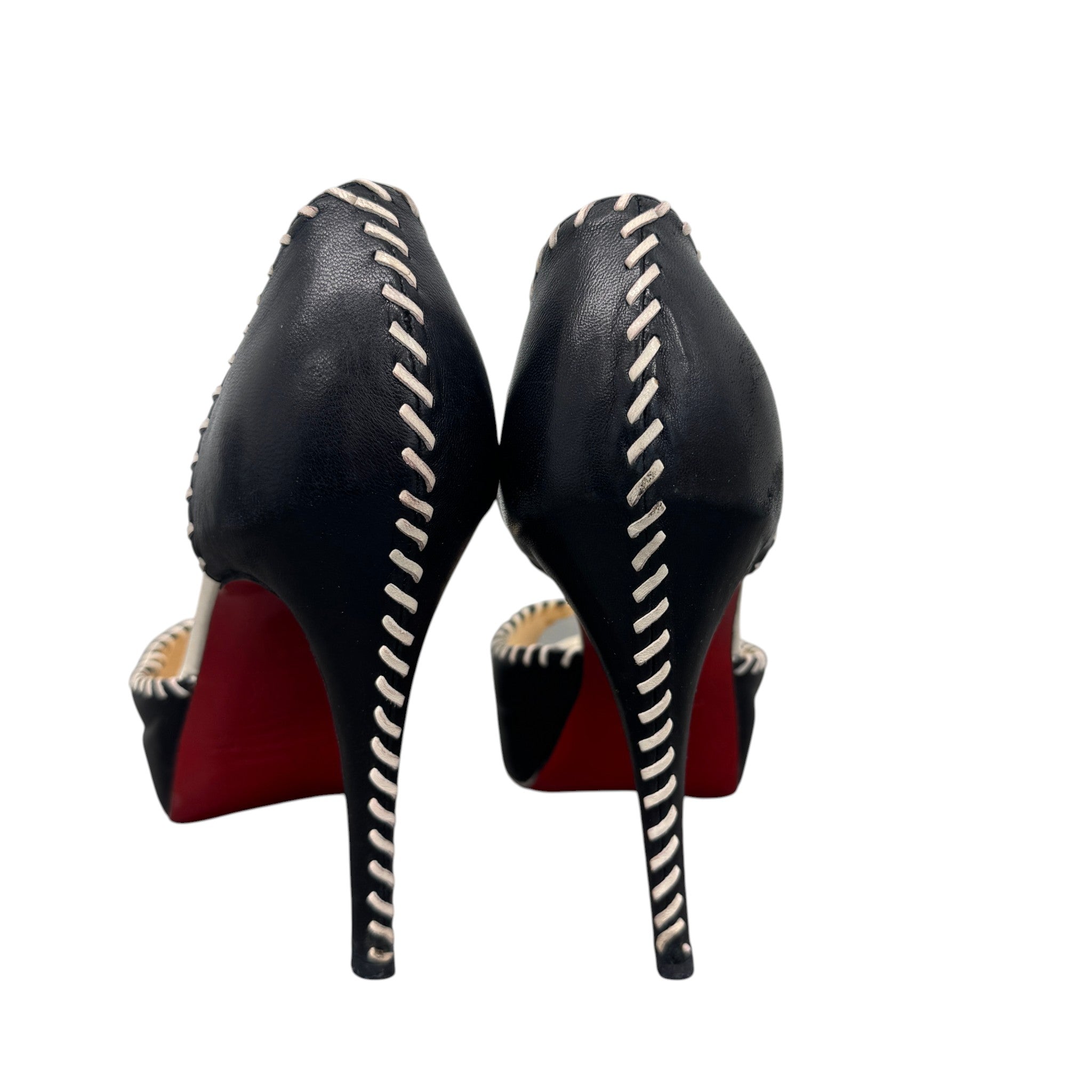 Women's Whipstitch D'Orsay Heels Black Size EU 38.5 / UK 5.5
