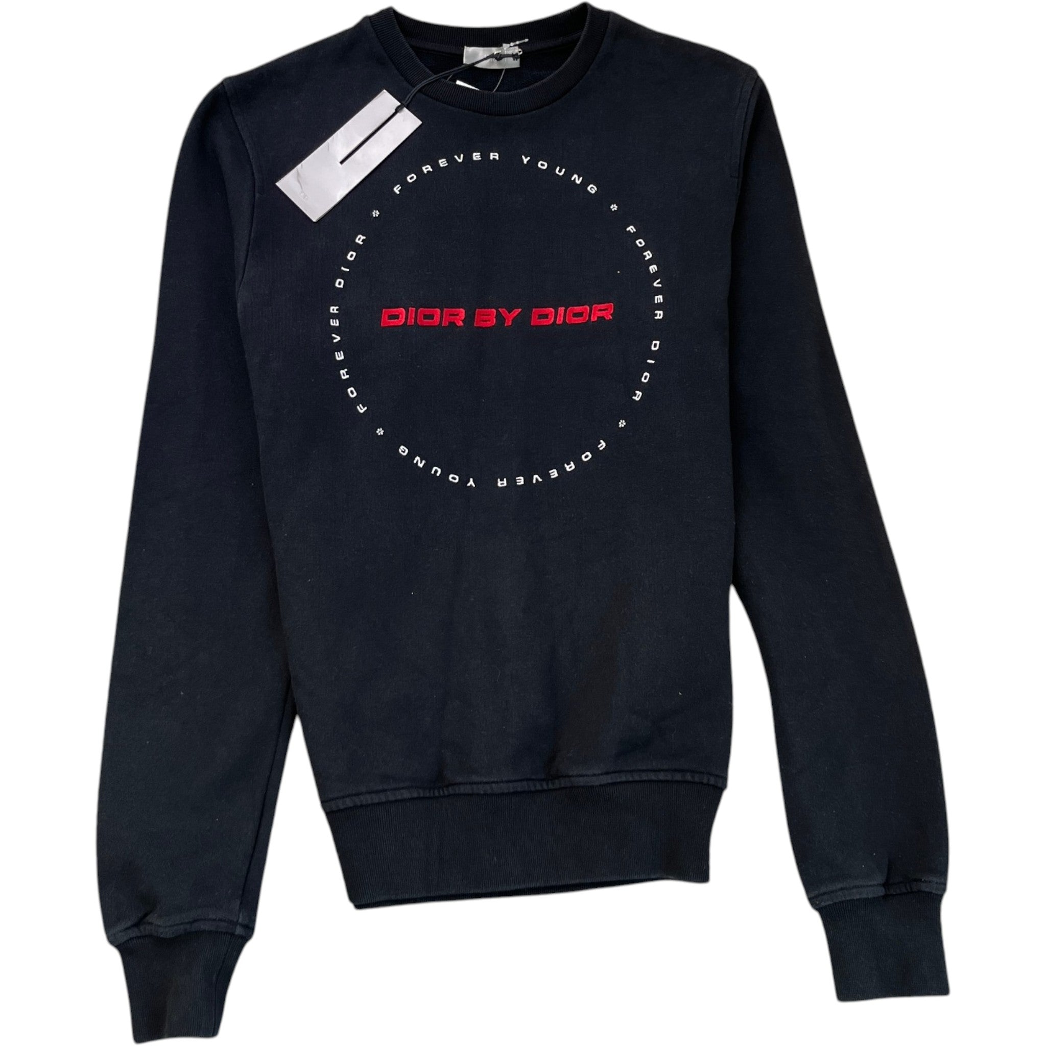 Men's Forever Young Logo Sweatshirt Black Size XS