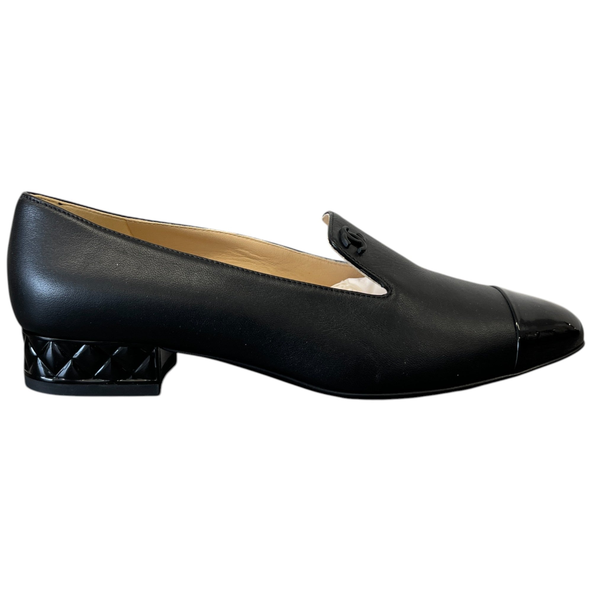 Women's Cc Logo Loafers Black Size EU 36 / UK 3