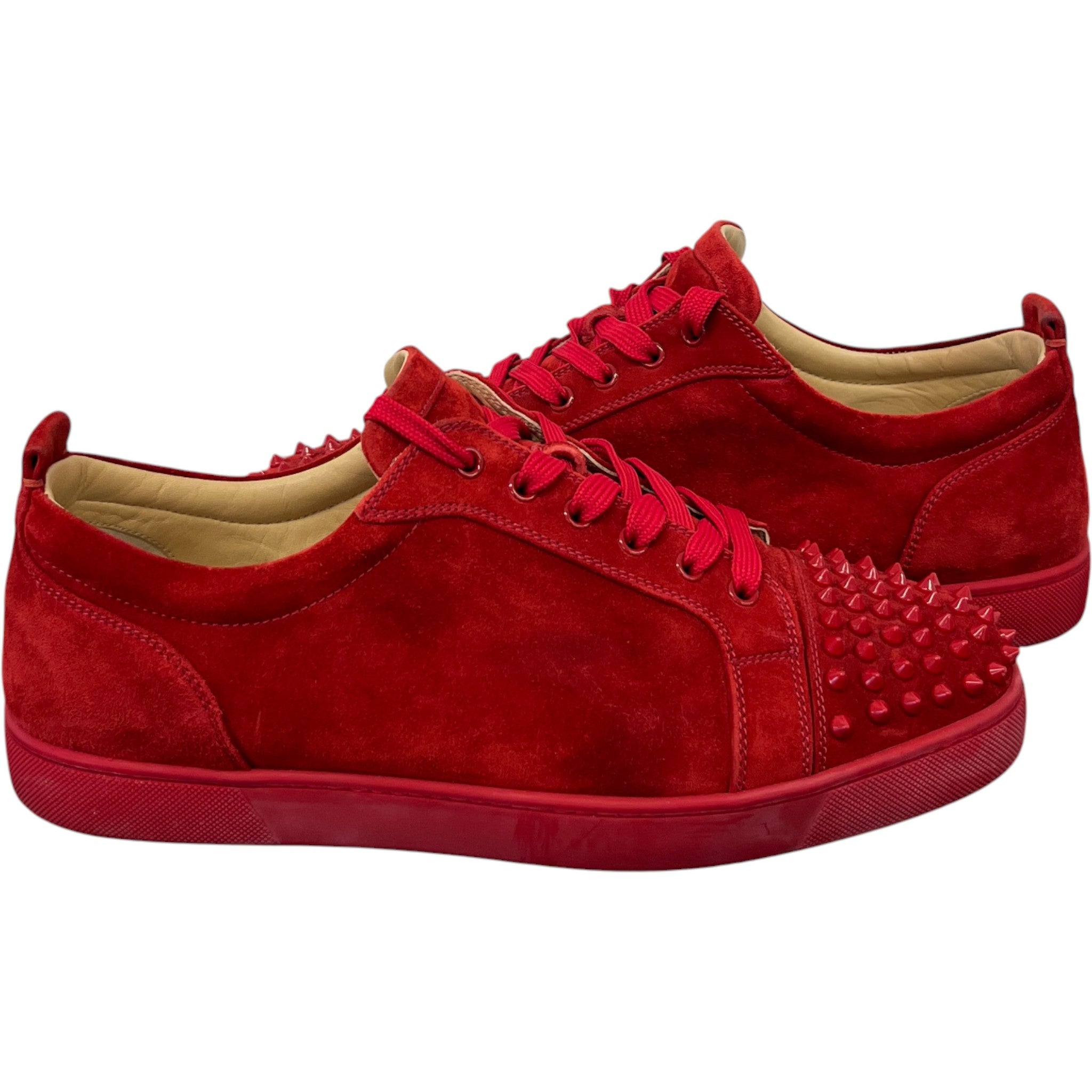 Men's Junior Spikes Low Trainers Red Size EU 46 / UK 12