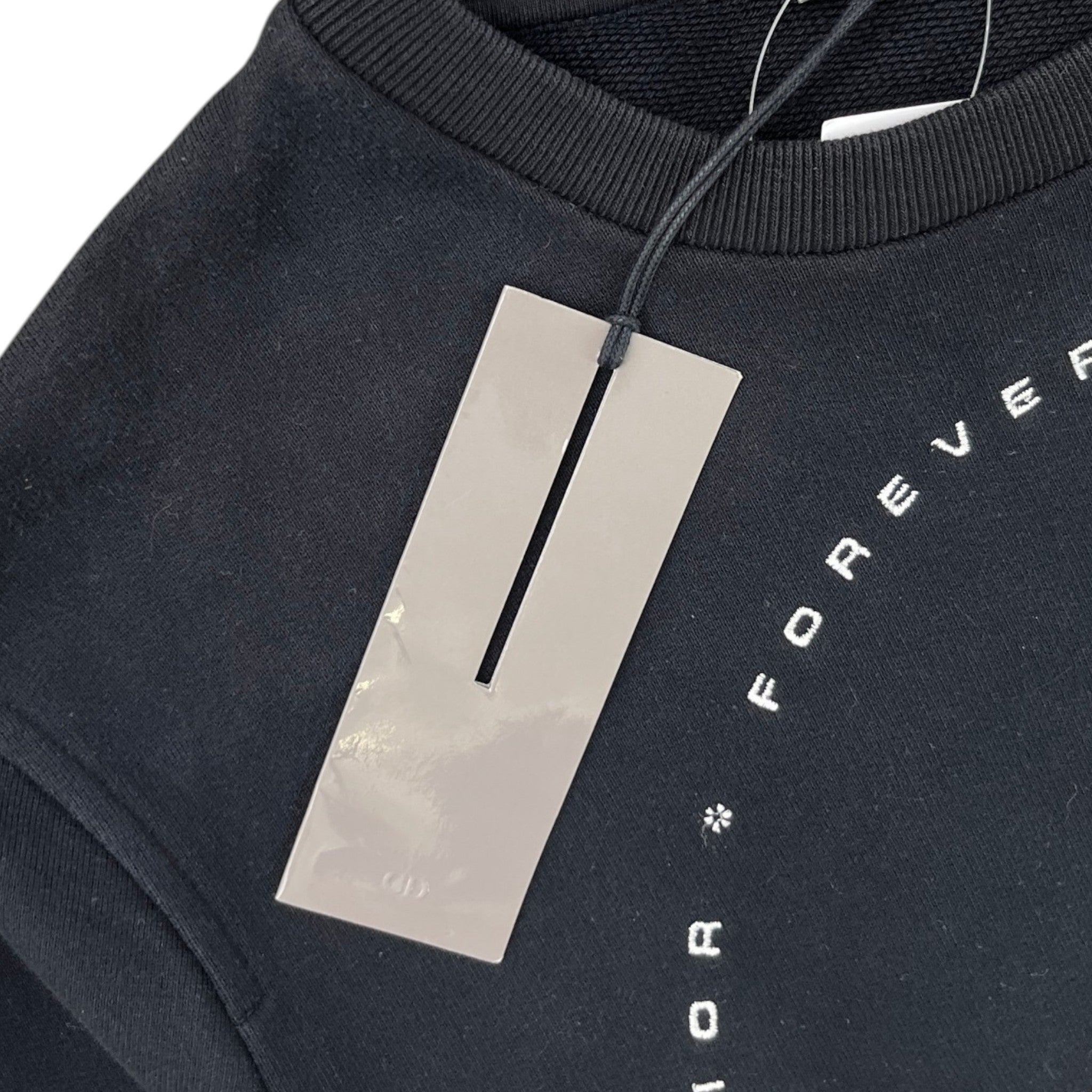 Men's Forever Young Logo Sweatshirt Black Size XS