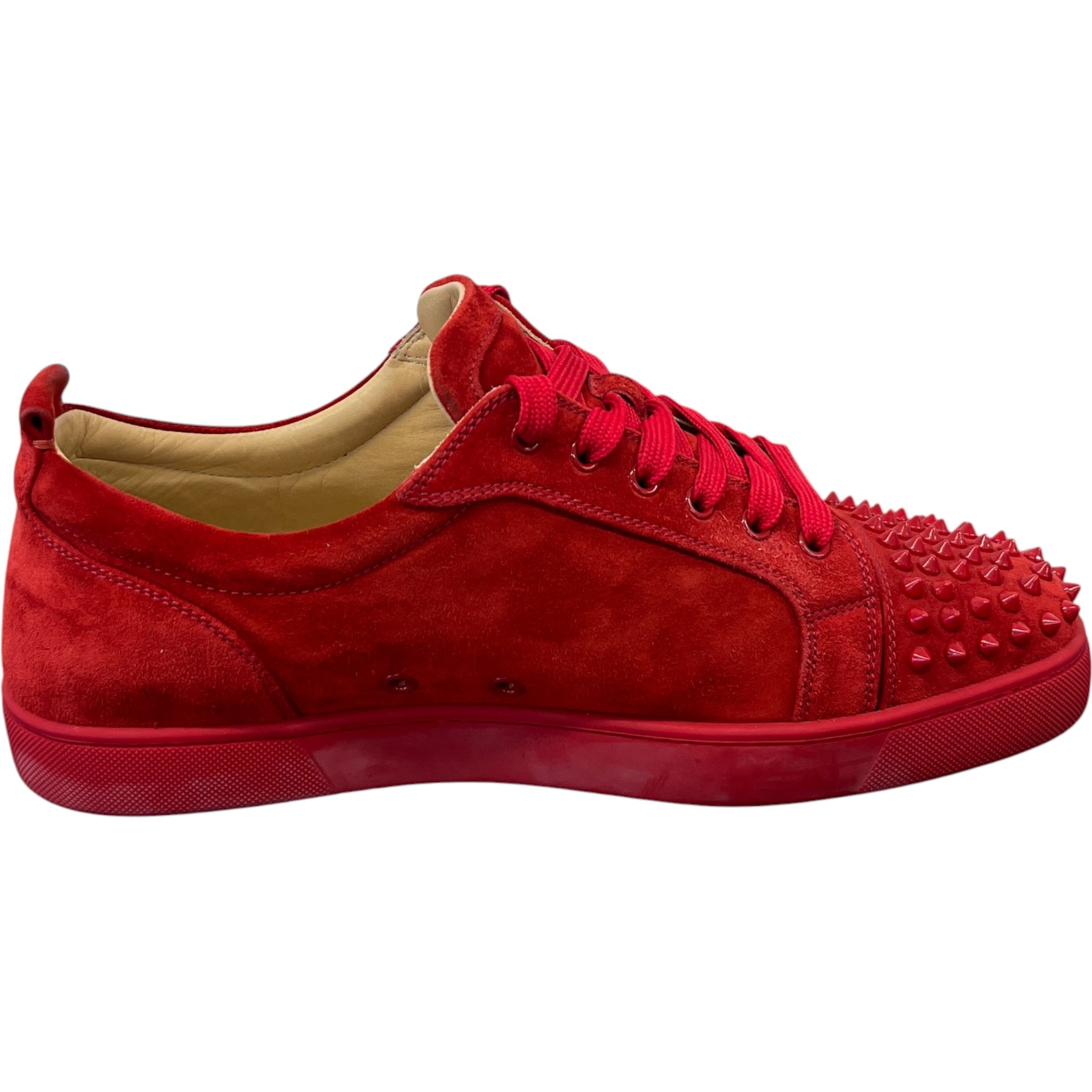 Men's Junior Spikes Low Trainers Red Size EU 46 / UK 12