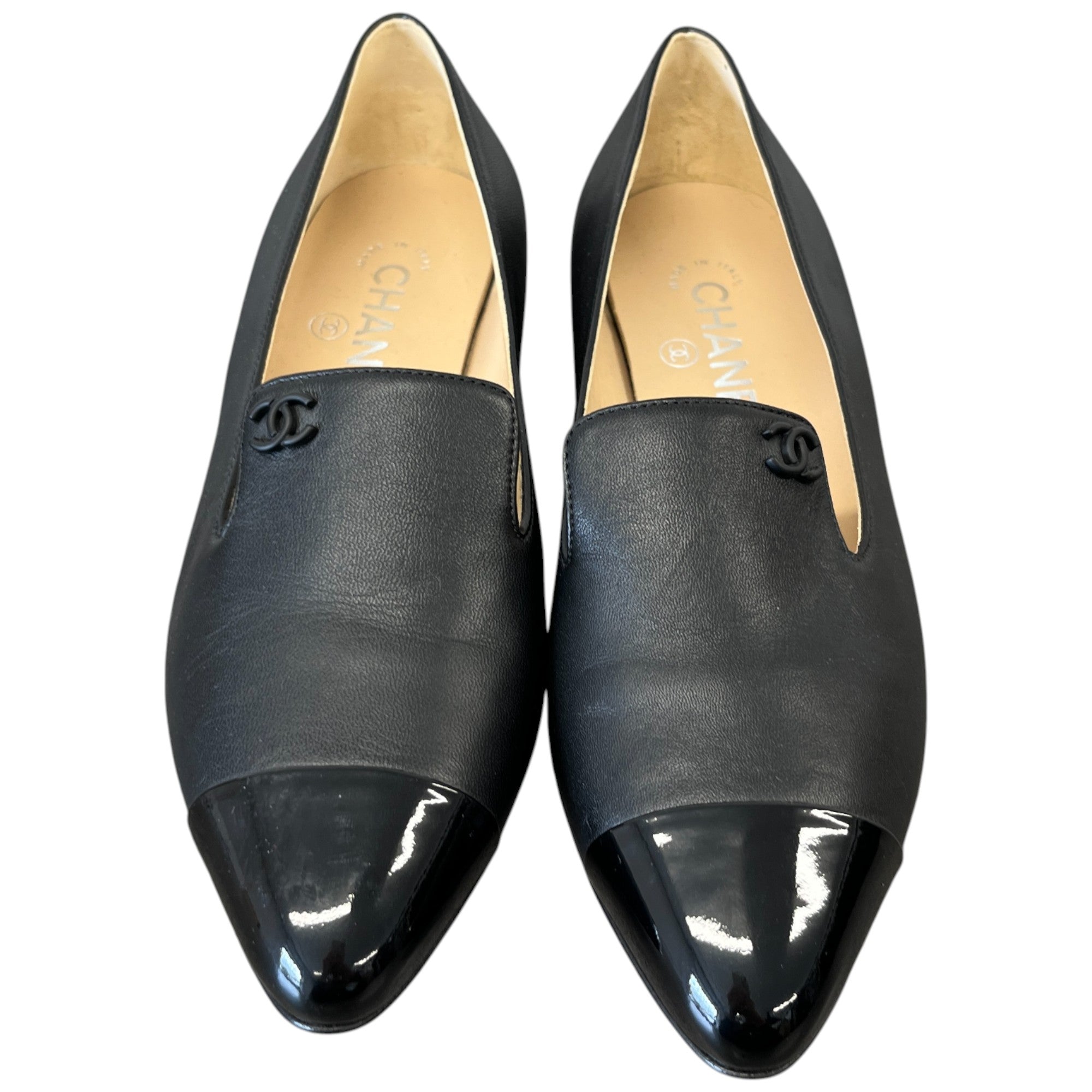 Women's Cc Logo Loafers Black Size EU 36 / UK 3