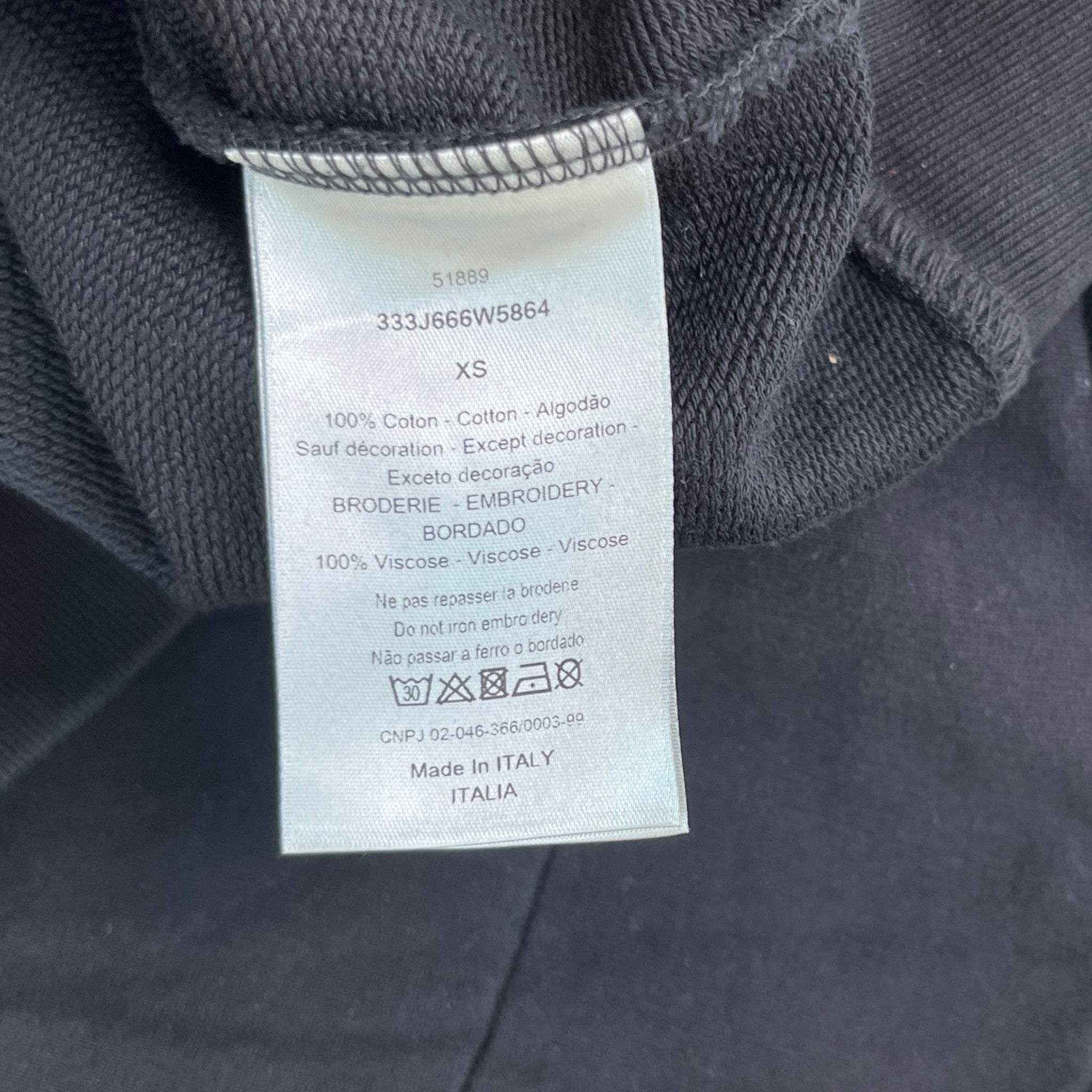 Men's Forever Young Logo Sweatshirt Black Size XS
