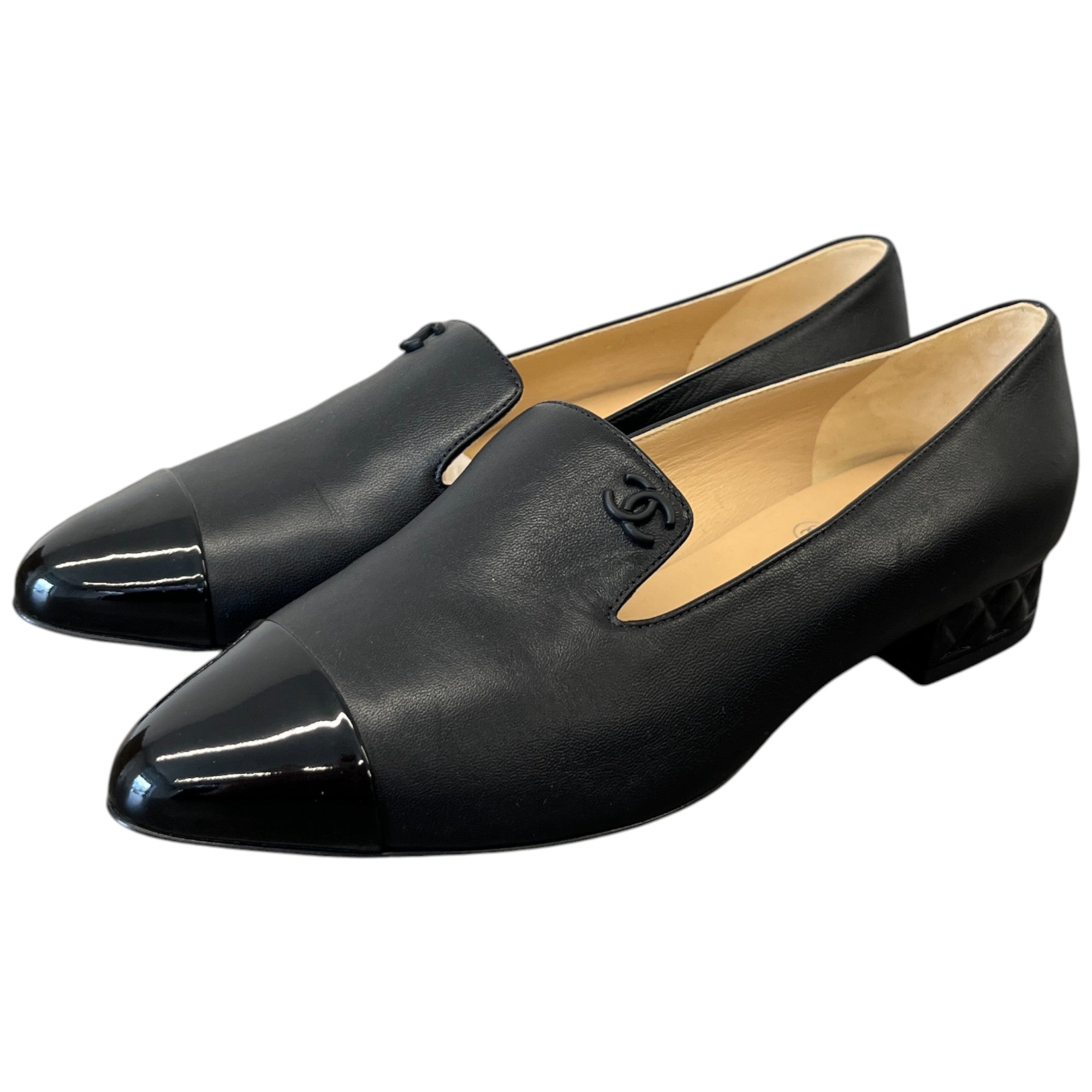 Women's Cc Logo Loafers Black Size EU 36 / UK 3