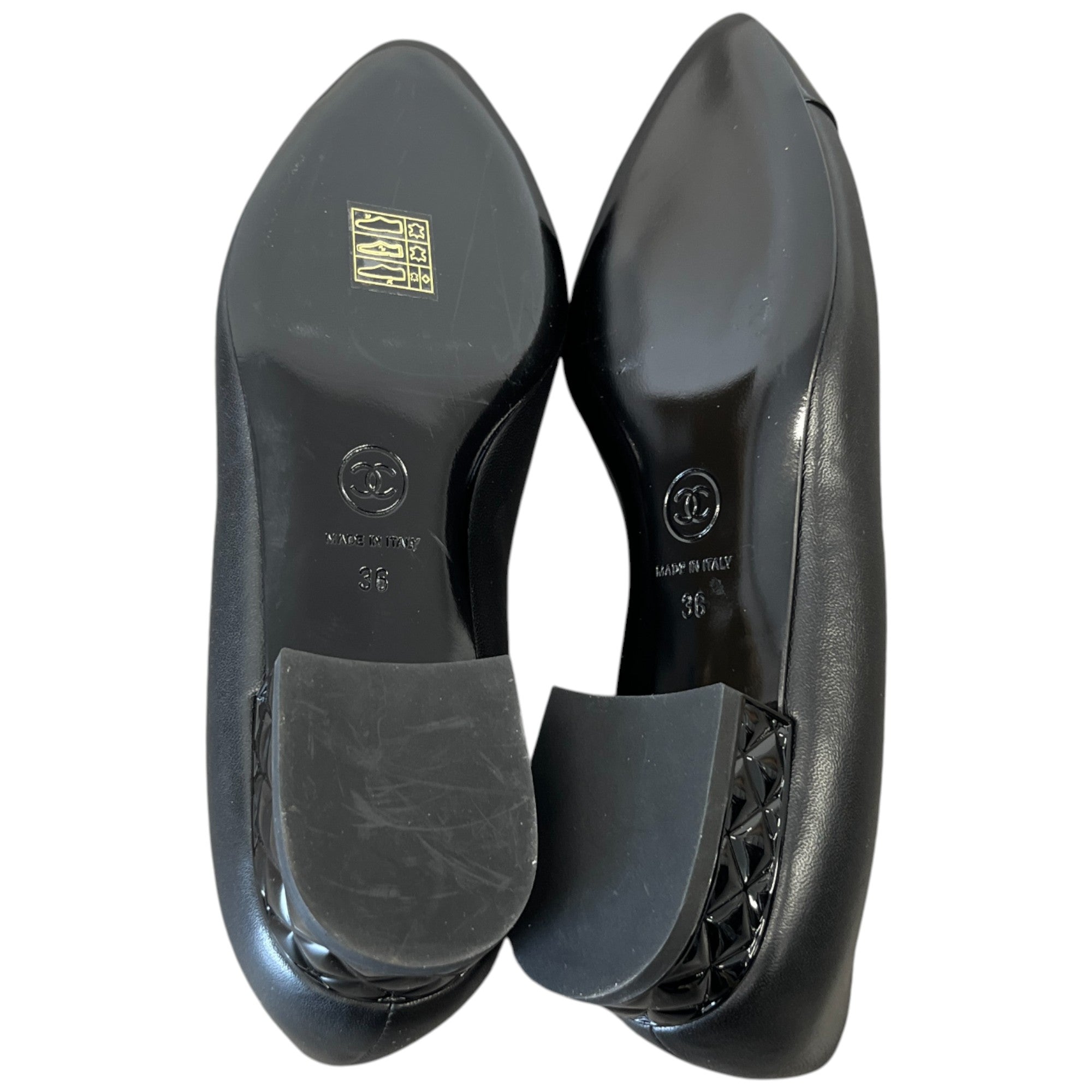 Women's Cc Logo Loafers Black Size EU 36 / UK 3