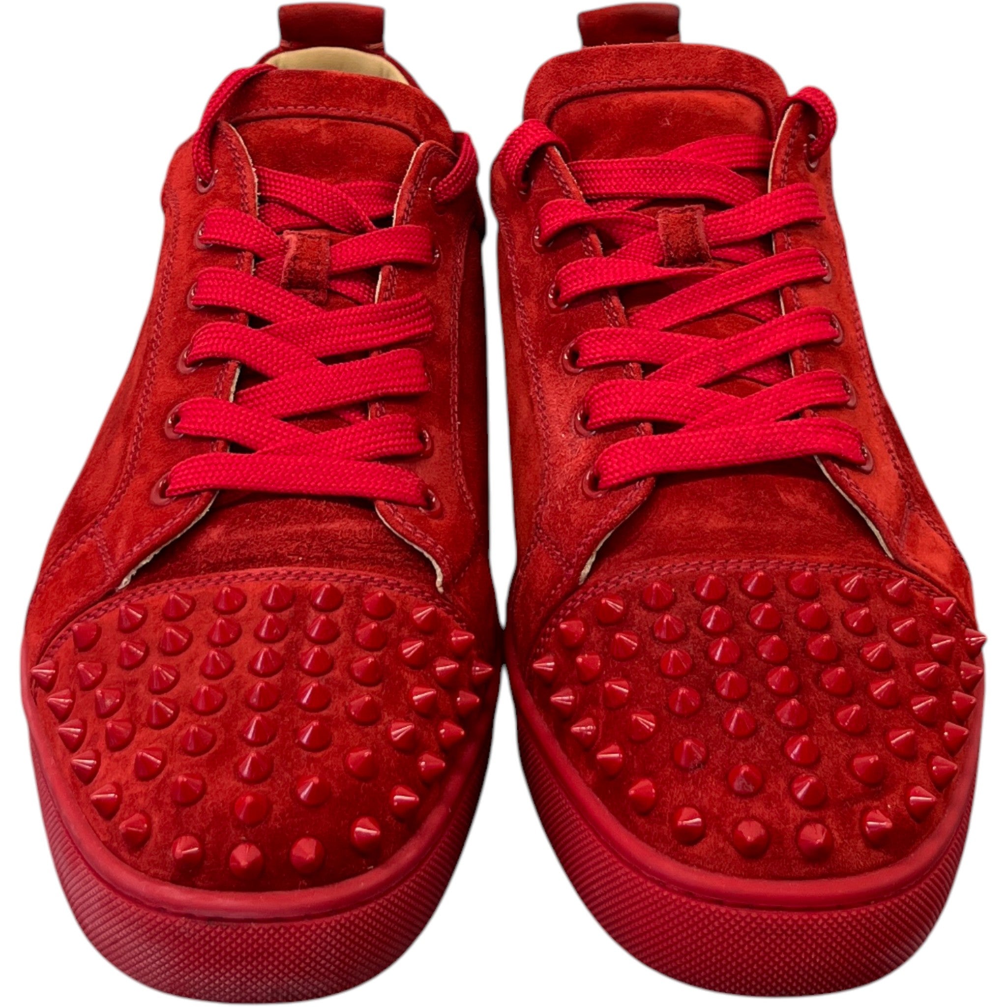 Men's Junior Spikes Low Trainers Red Size EU 46 / UK 12
