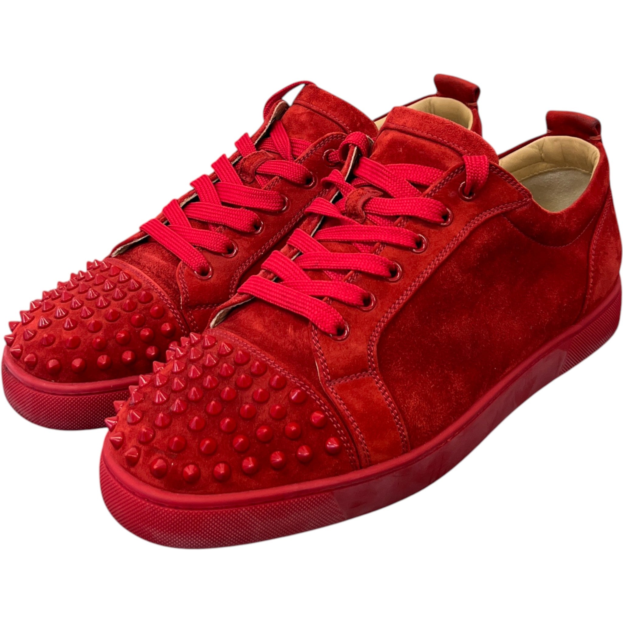Men's Junior Spikes Low Trainers Red Size EU 46 / UK 12